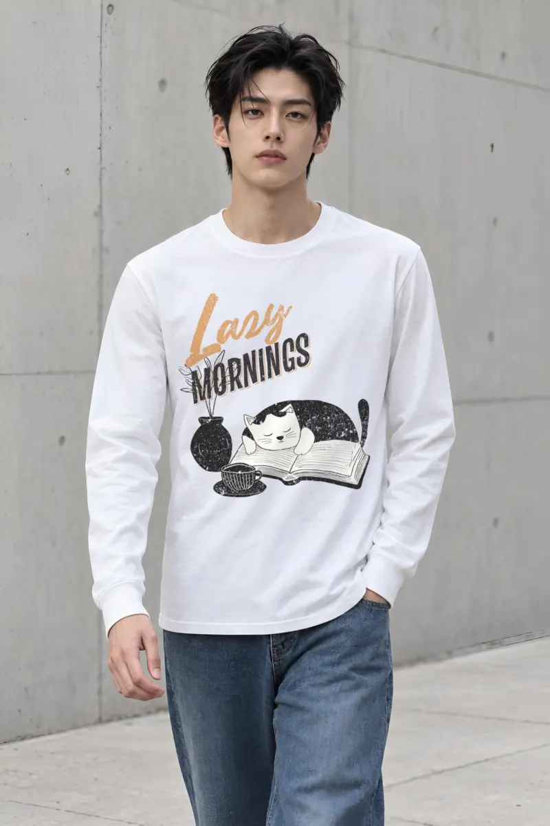 "Lazy Mornings" Unisex Longsleeve T-shirt