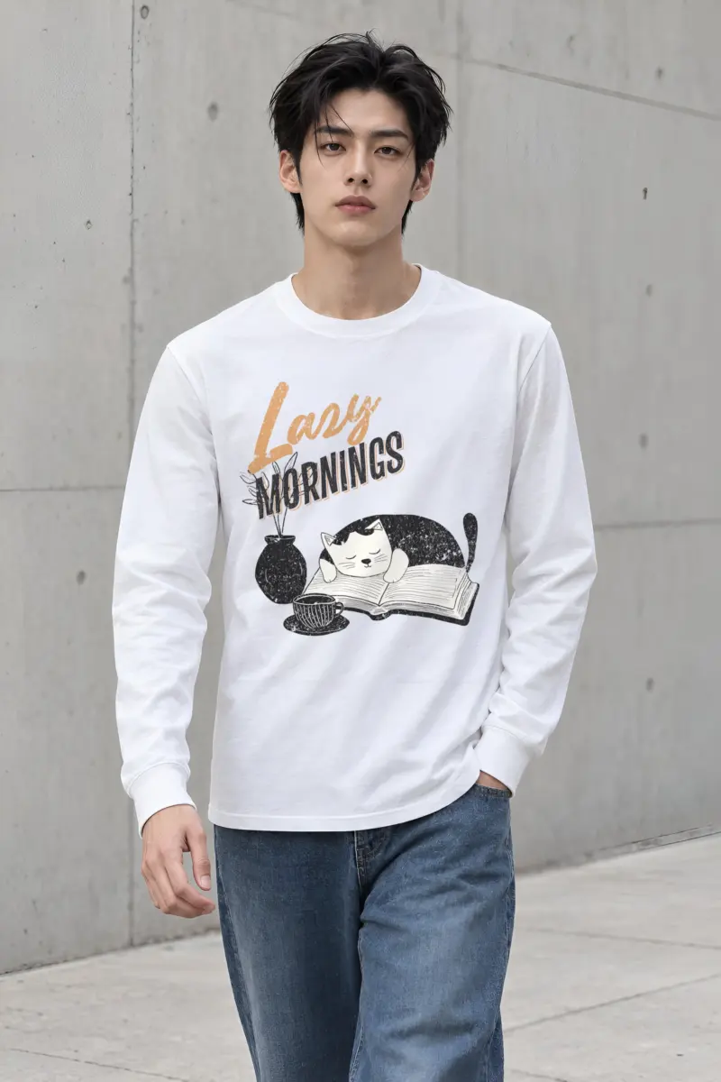 "Lazy Mornings" Unisex Longsleeve T-shirt