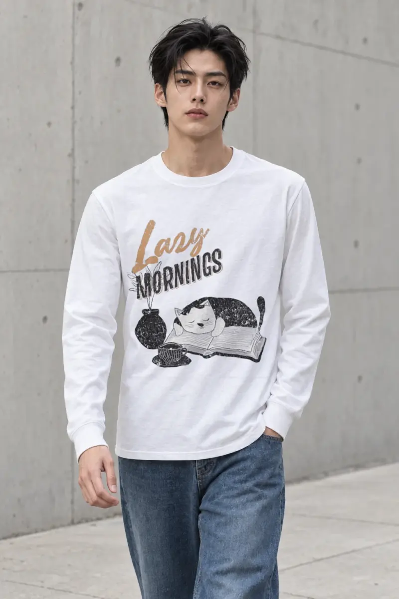 "Lazy Mornings" Unisex Longsleeve T-shirt