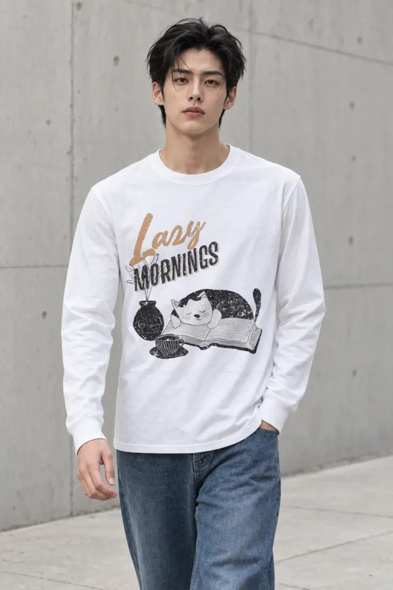 "Lazy Mornings" Unisex Longsleeve T-shirt