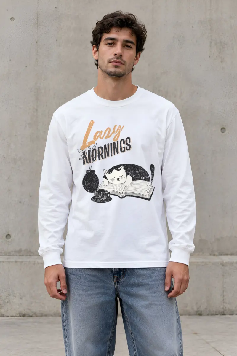 "Lazy Mornings" Unisex Longsleeve T-shirt