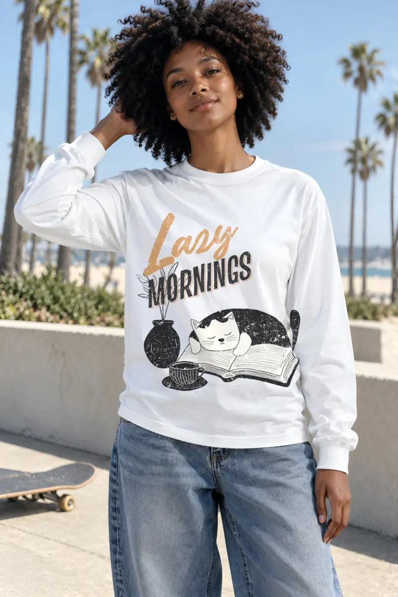 "Lazy Mornings" Unisex Longsleeve T-shirt
