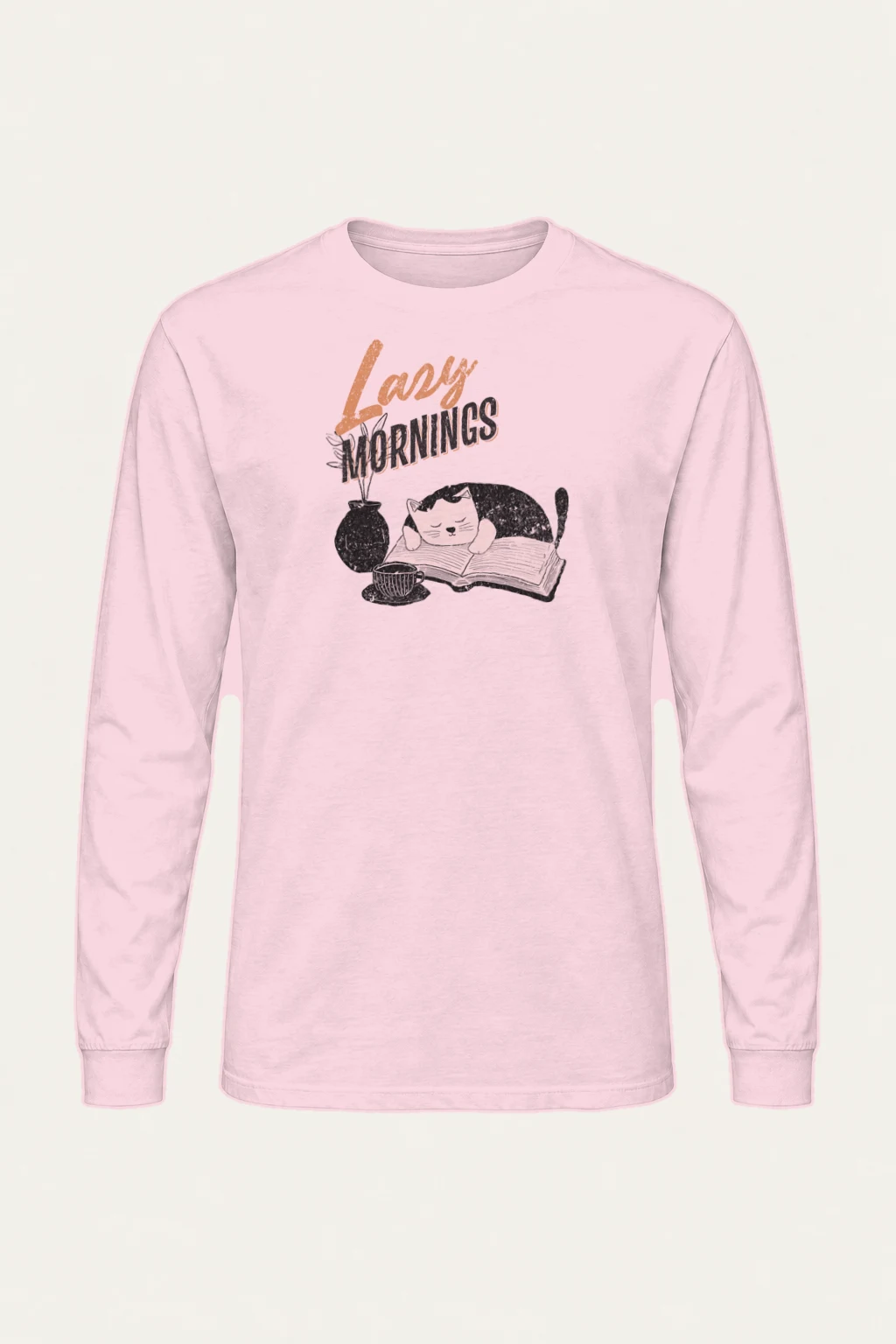 "Lazy Mornings" Unisex Longsleeve T-shirt | Gildan 2400