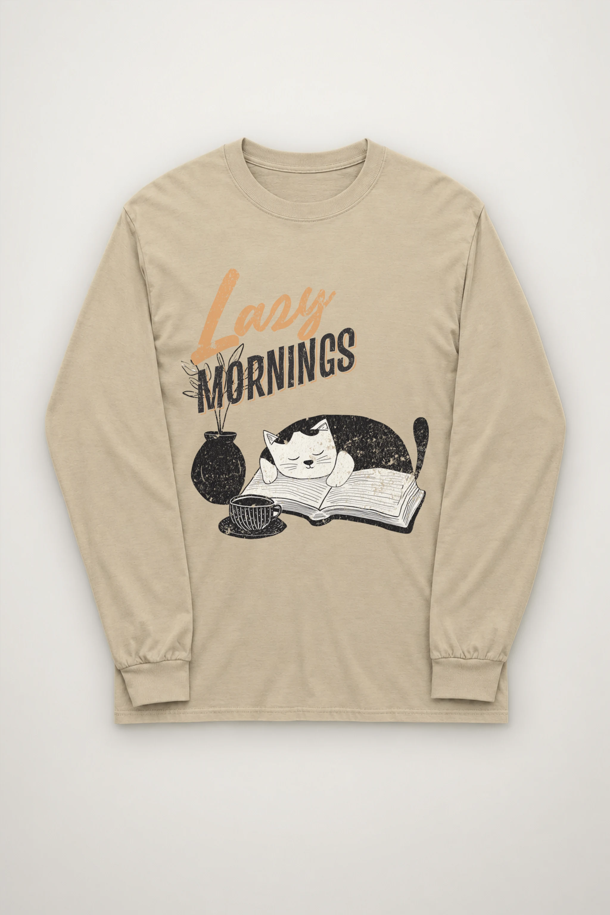 "Lazy Mornings" Unisex Longsleeve T-shirt