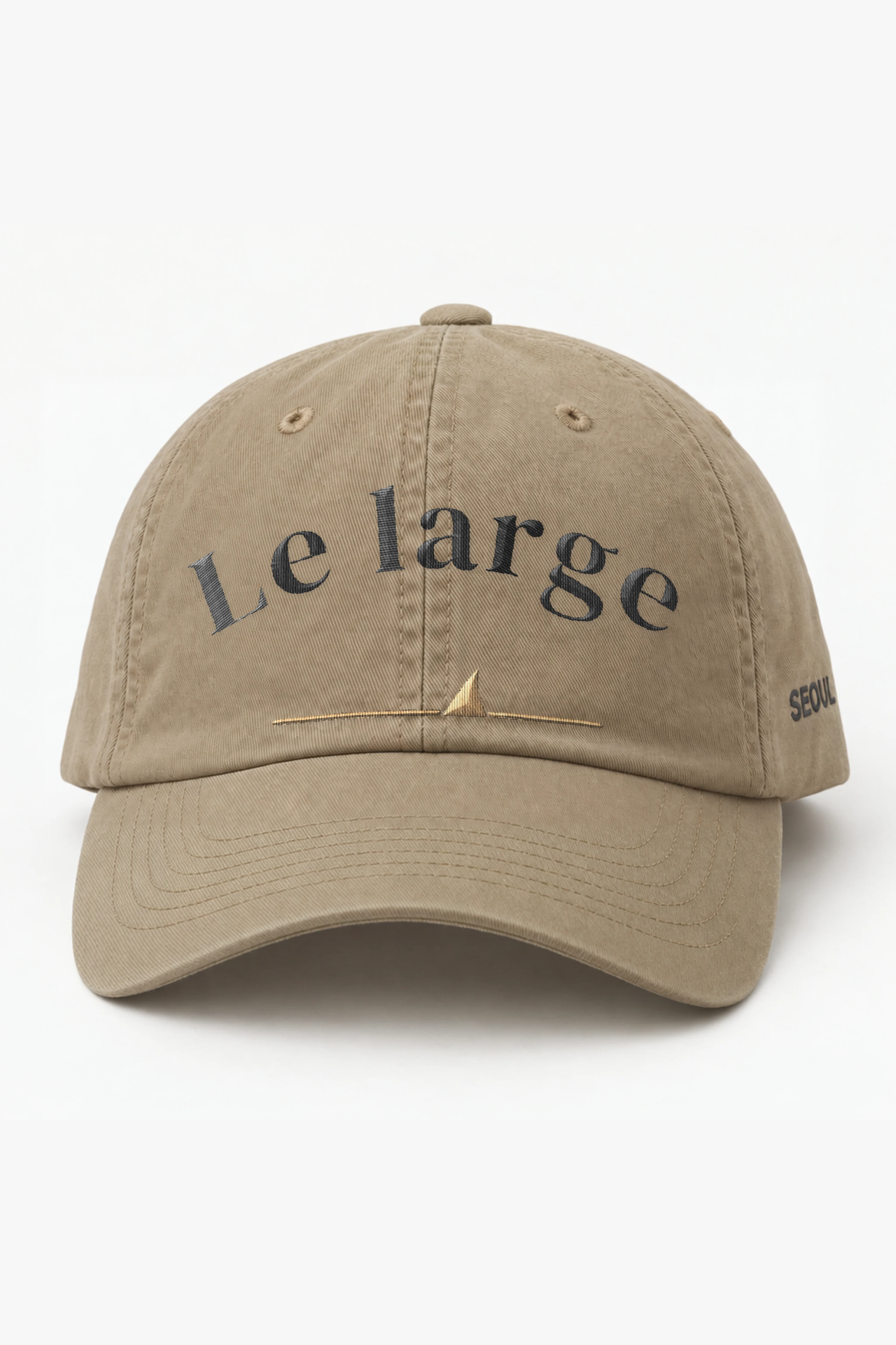 "Le Large" Classic Dad Hat · Embroidered — khaki/cap-front