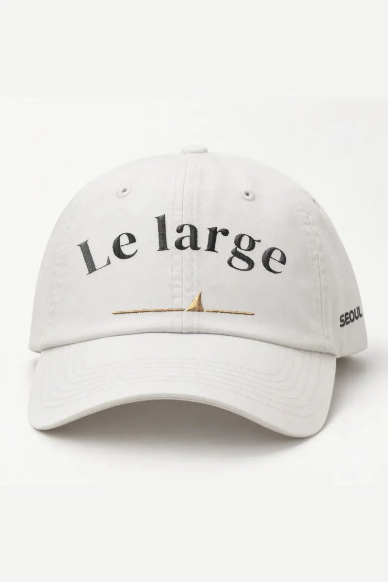 "Le Large" Classic Dad Hat · Embroidered — white/cap-front