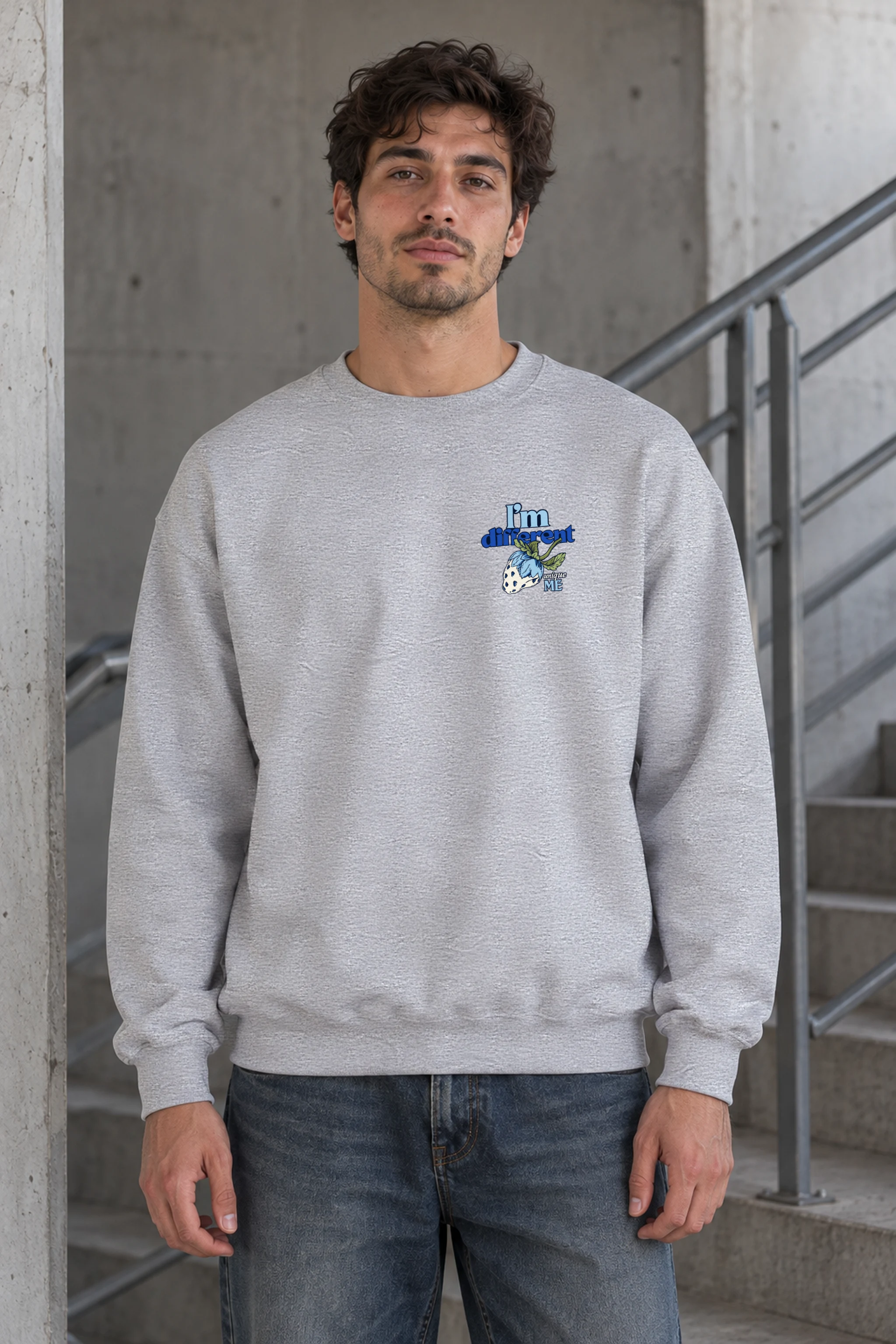 "Leafy Skull" Heavy Blend Unisex Crewneck Sweatshirt