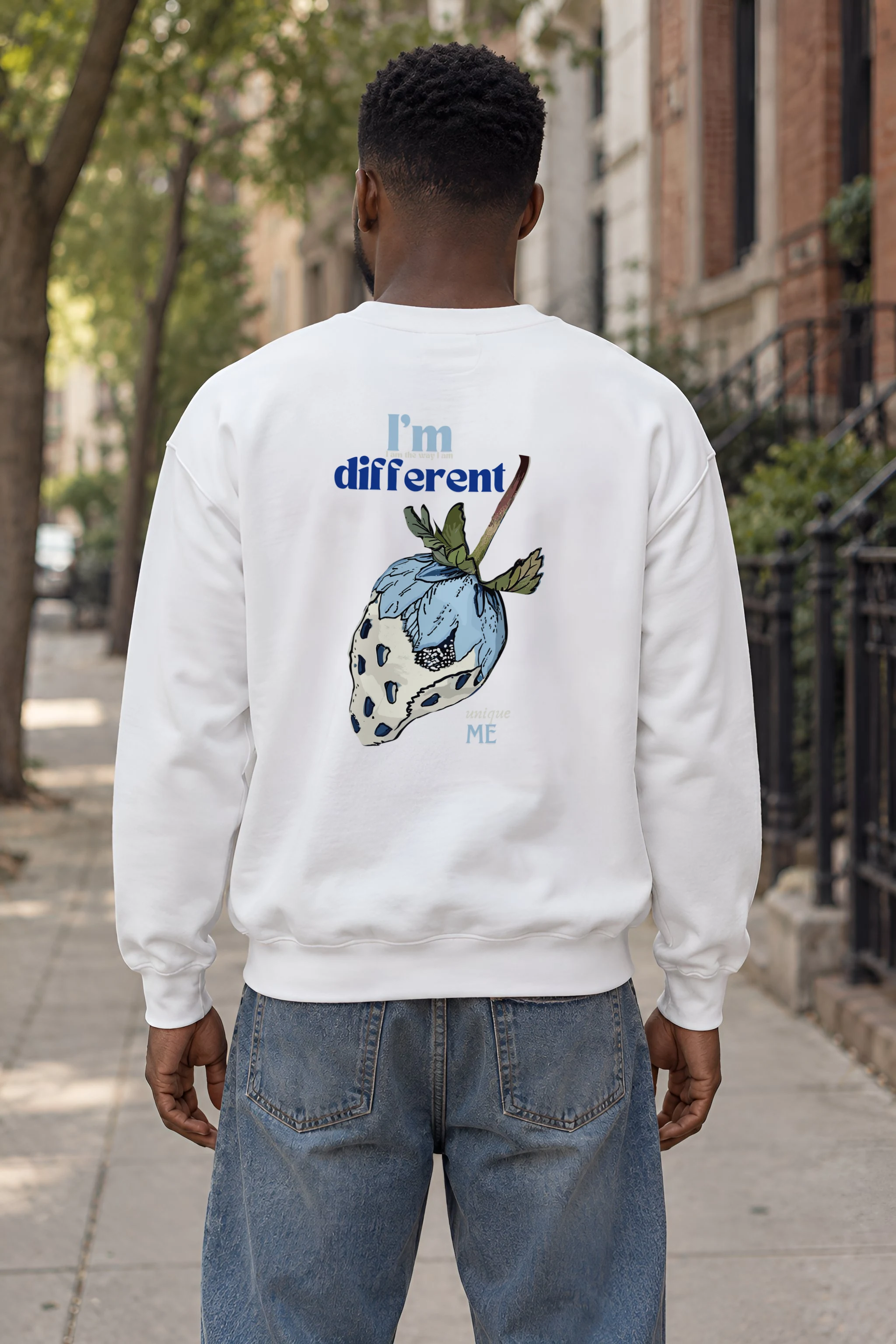 "Leafy Skull" Heavy Blend Unisex Crewneck Sweatshirt