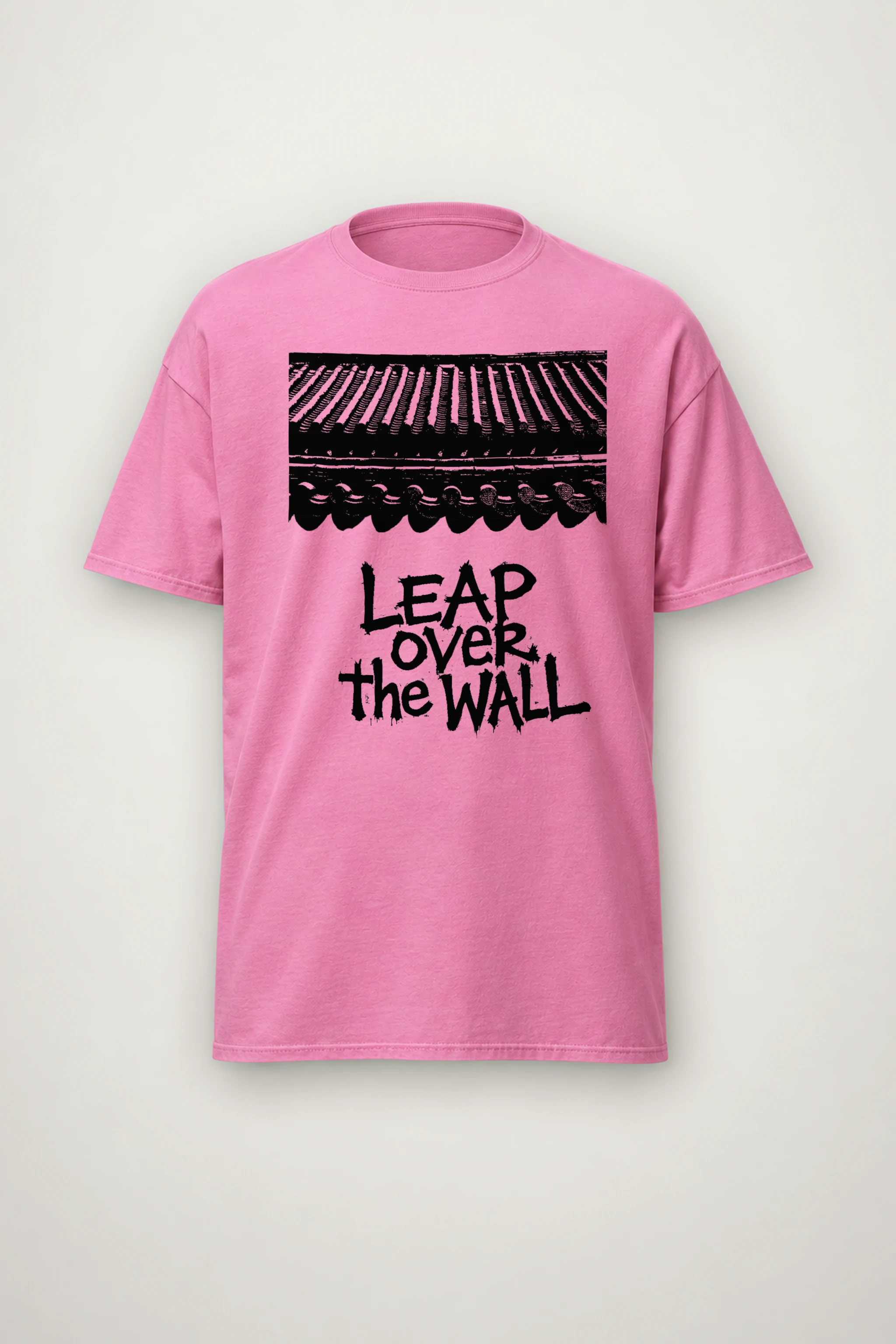 "Leap Over The Wall" Heavyweight Unisex Crewneck T-shirt
