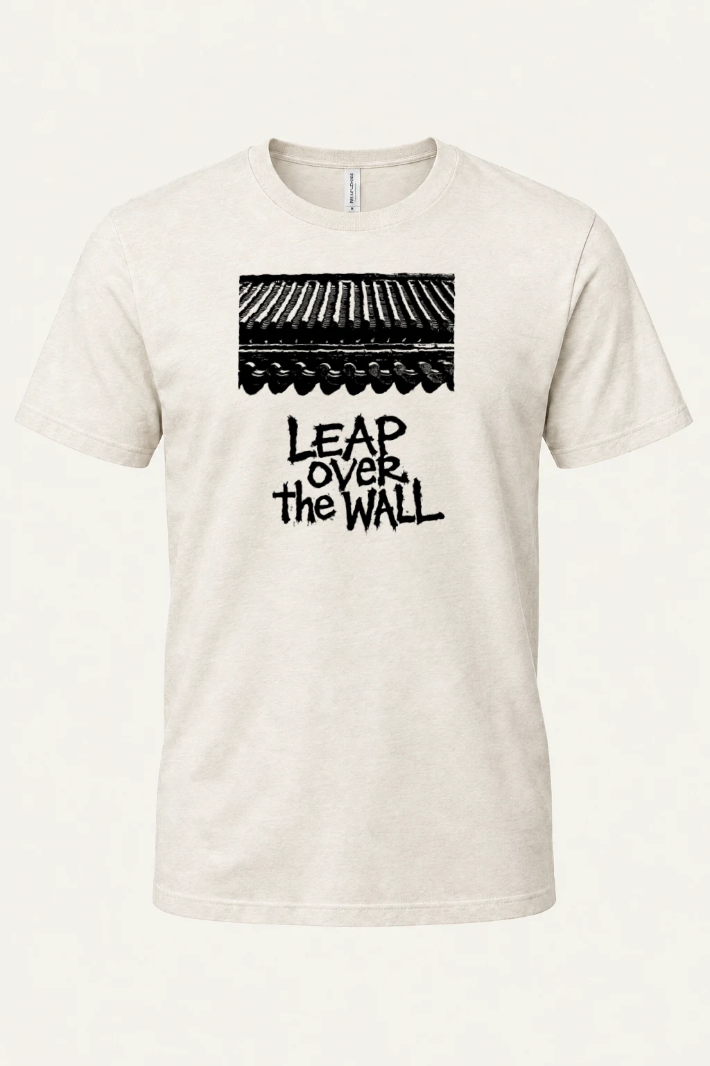 "Leap Over The Wall" Heavyweight Unisex Crewneck T-shirt | Gildan 5000