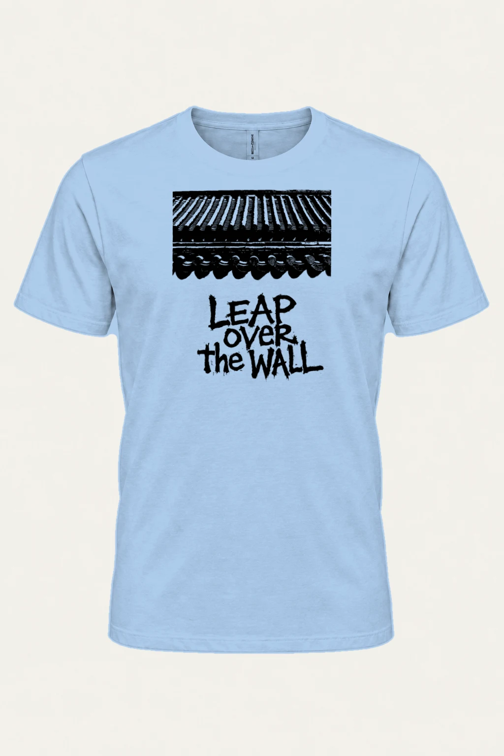 "Leap Over The Wall" Heavyweight Unisex Crewneck T-shirt | Gildan 5000