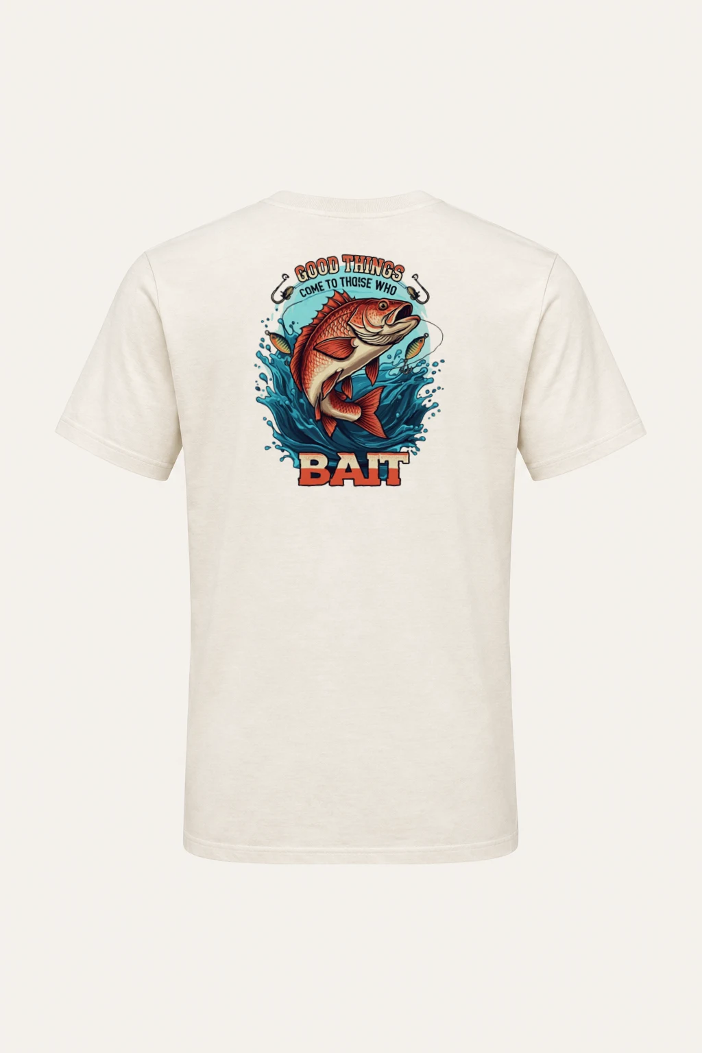 "Leaping Fish" Heavyweight Unisex Crewneck T-shirt | Gildan 5000