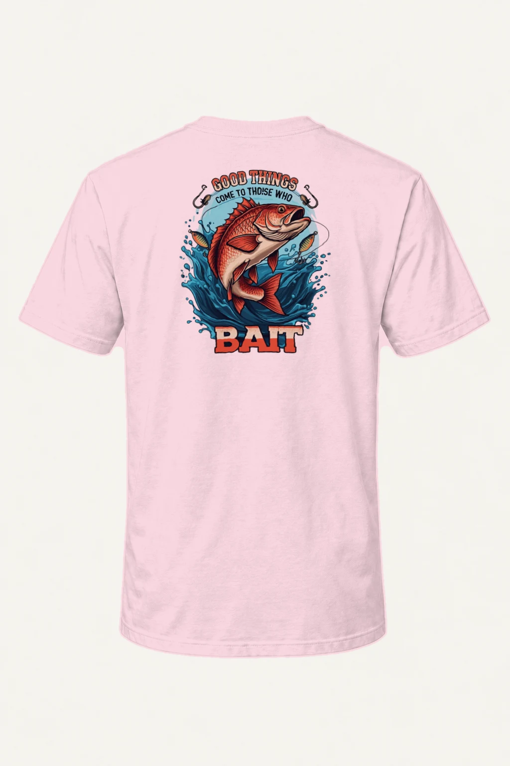"Leaping Fish" Heavyweight Unisex Crewneck T-shirt | Gildan 5000