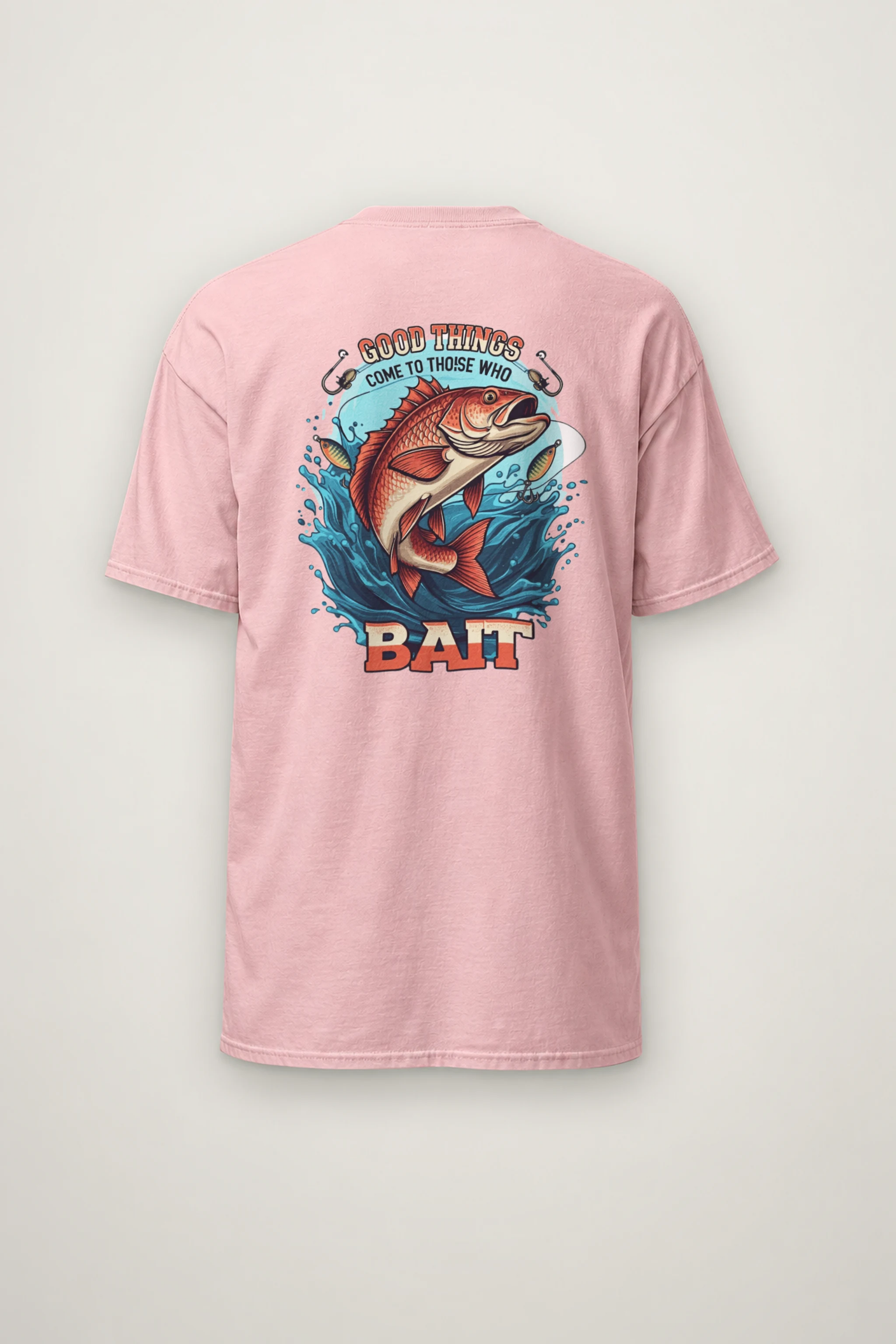 "Leaping Fish" Heavyweight Unisex Crewneck T-shirt