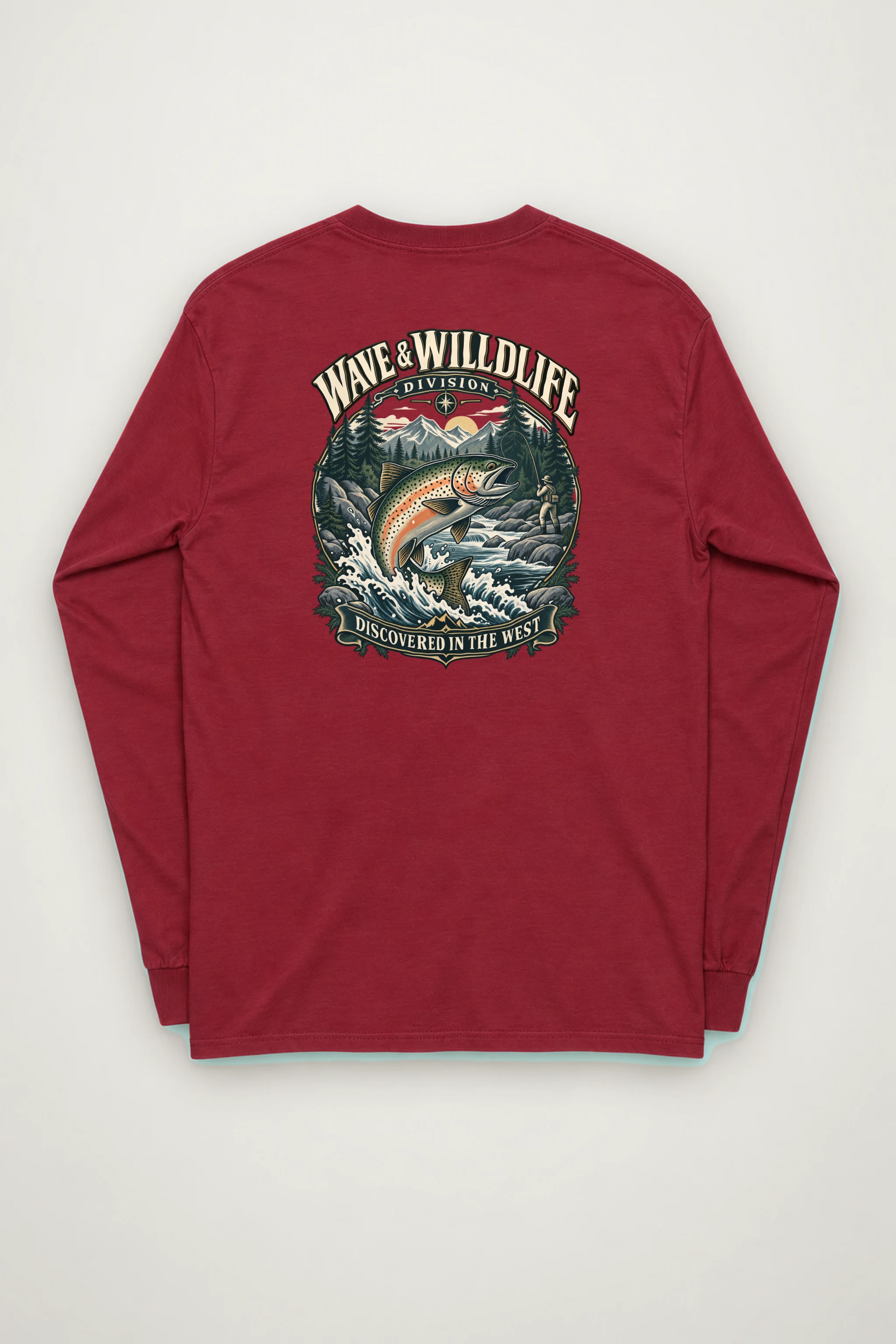 "Leaping Trout River" Unisex Longsleeve T-shirt