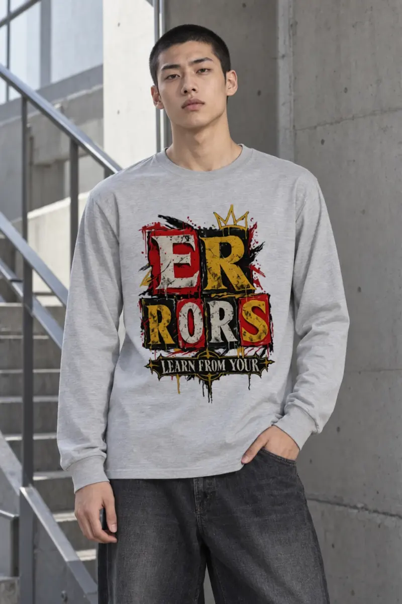 "Learn From Errors" Unisex Longsleeve T-shirt | Gildan 2400