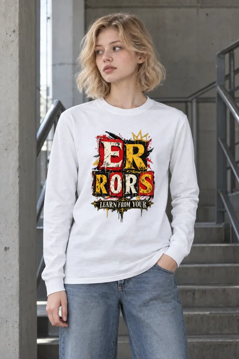"Learn From Errors" Unisex Longsleeve T-shirt