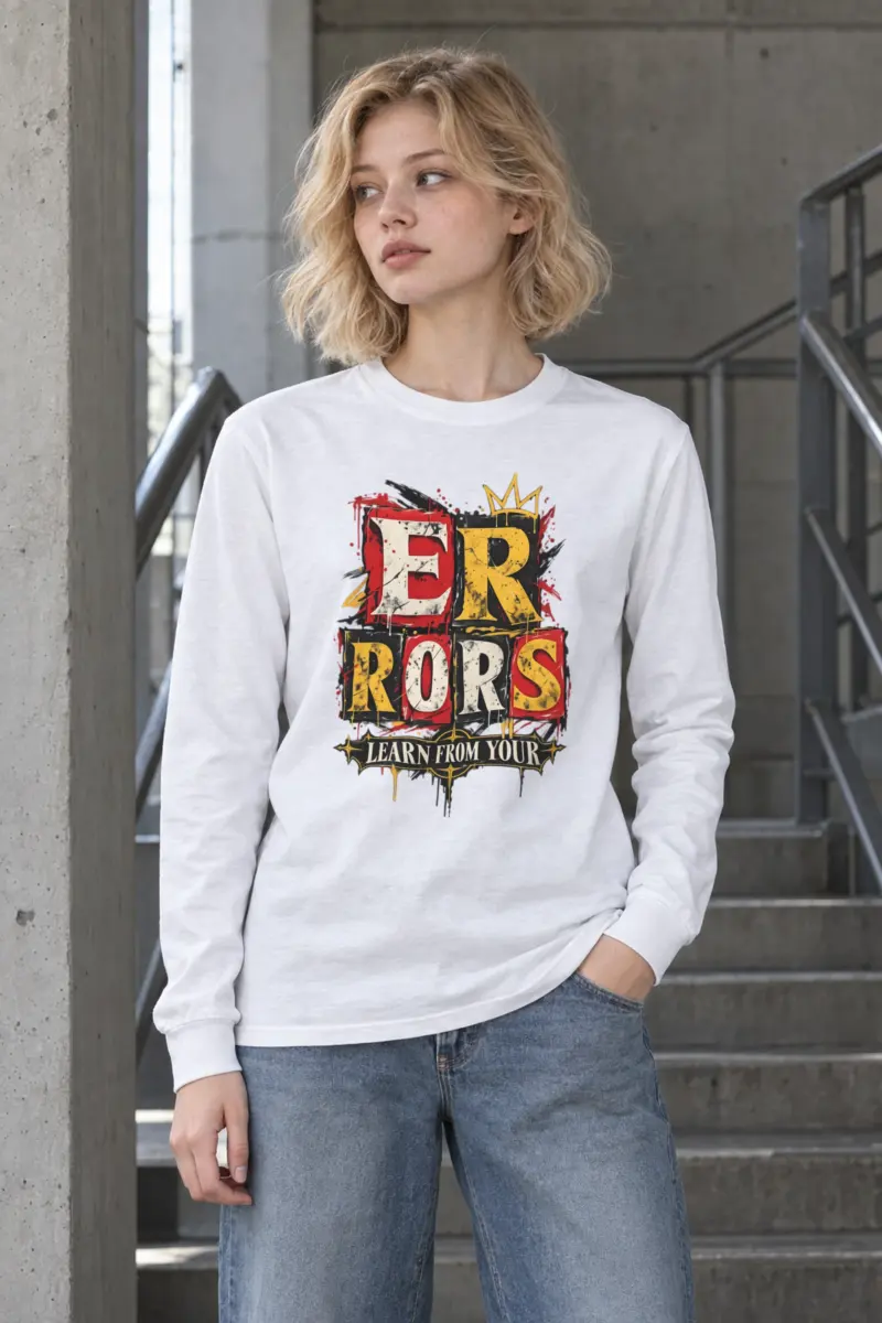 "Learn From Errors" Unisex Longsleeve T-shirt