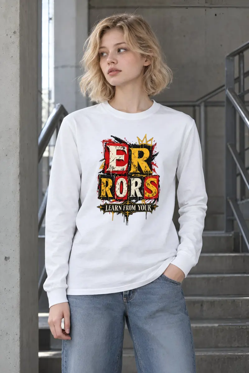 "Learn From Errors" Unisex Longsleeve T-shirt