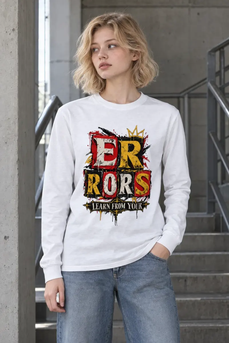 "Learn From Errors" Unisex Longsleeve T-shirt
