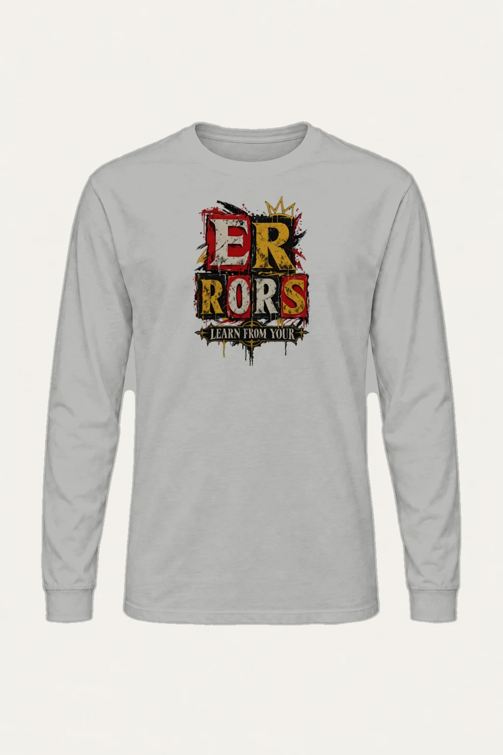 "Learn From Errors" Unisex Longsleeve T-shirt | Gildan 2400
