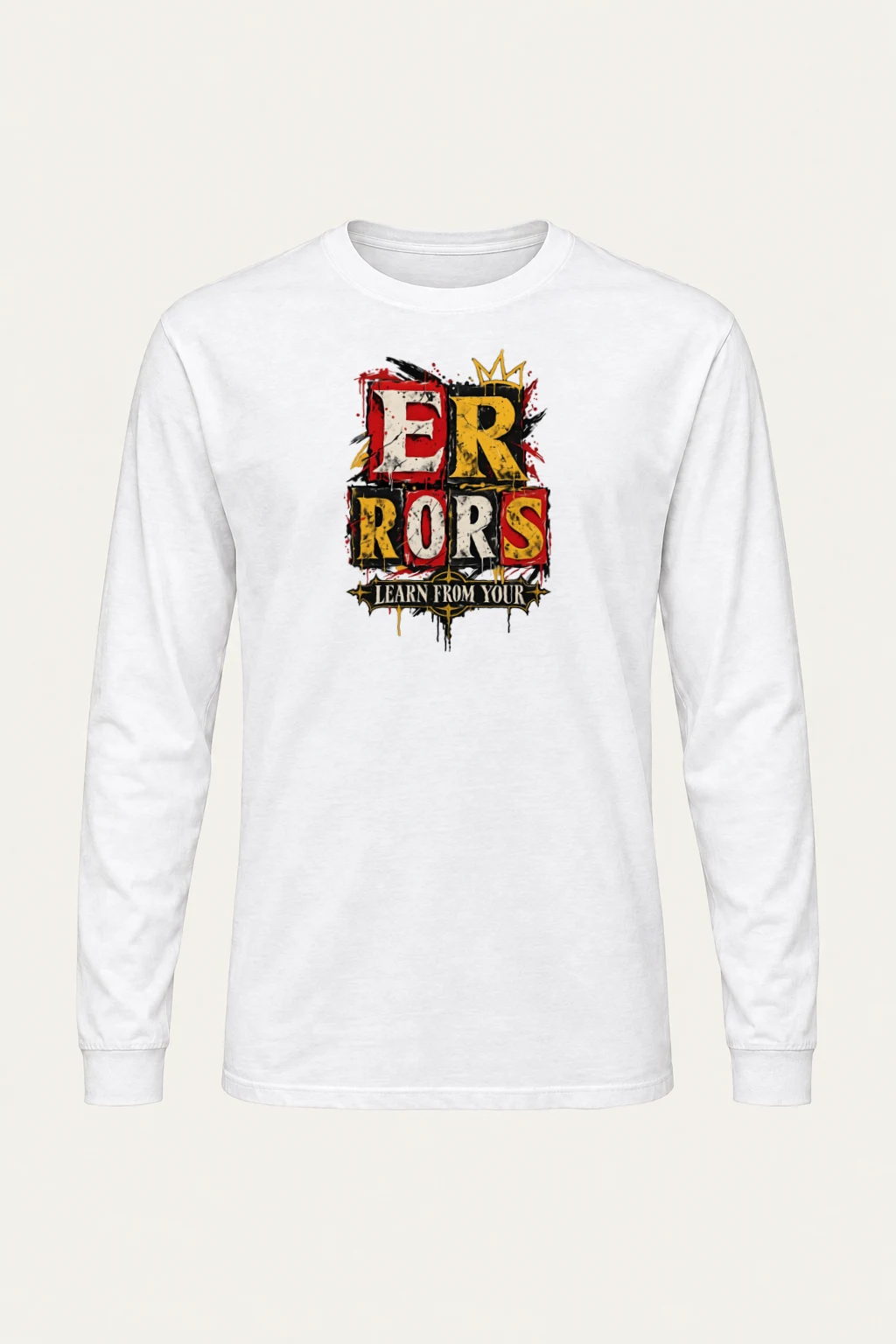 "Learn From Errors" Unisex Longsleeve T-shirt | Gildan 2400