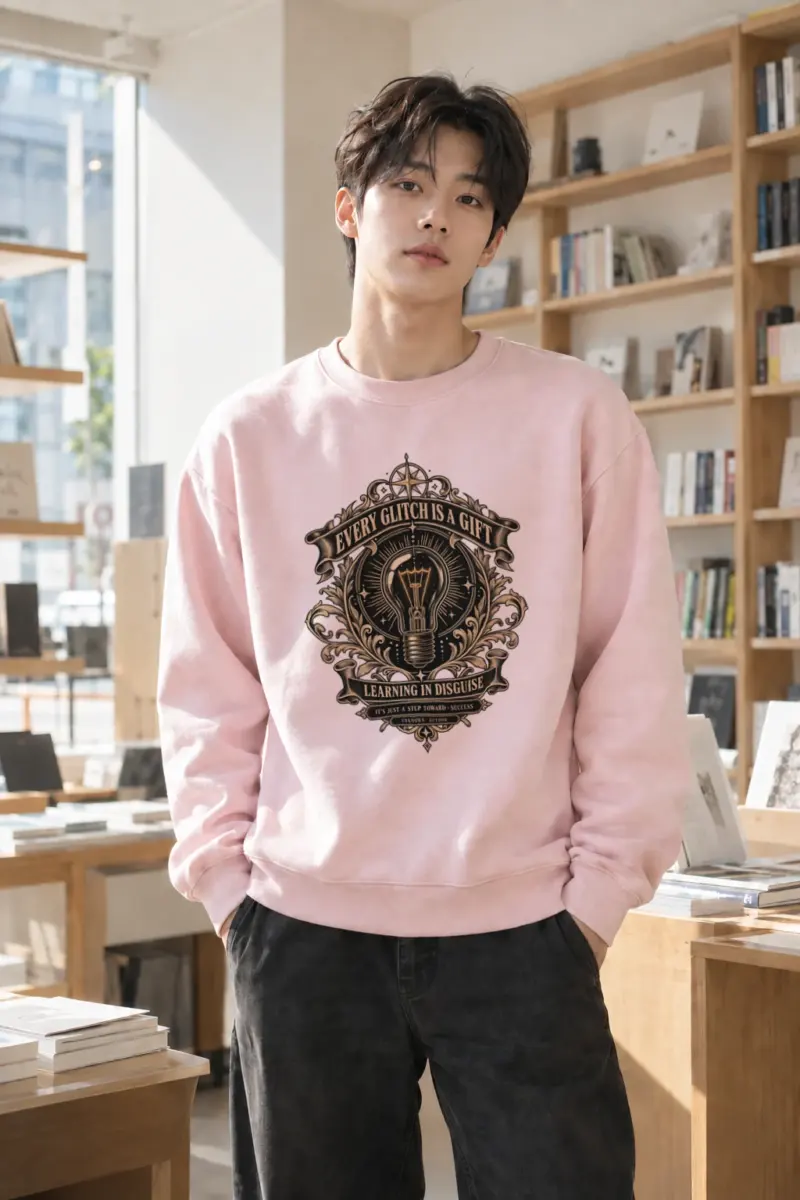 "Learning In Disguise" Heavy Blend Unisex Crewneck Sweatshirt | Gildan 18000