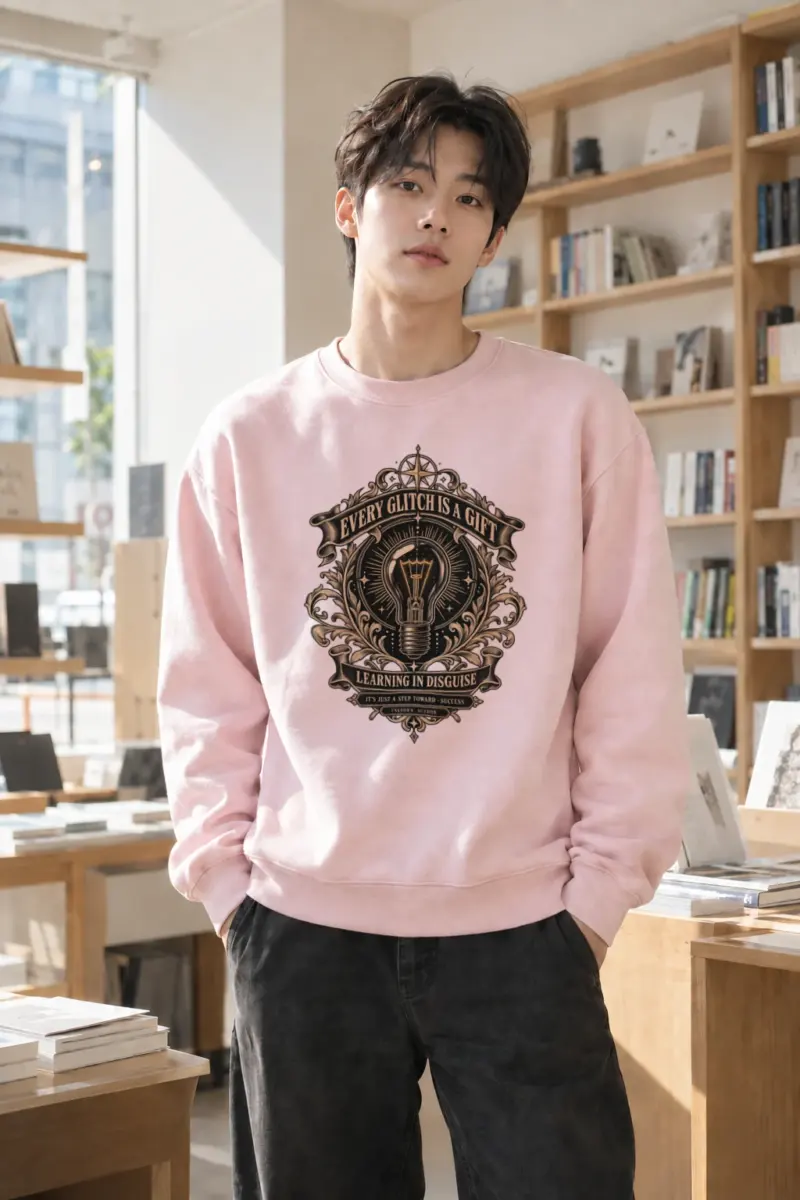 "Learning In Disguise" Heavy Blend Unisex Crewneck Sweatshirt | Gildan 18000