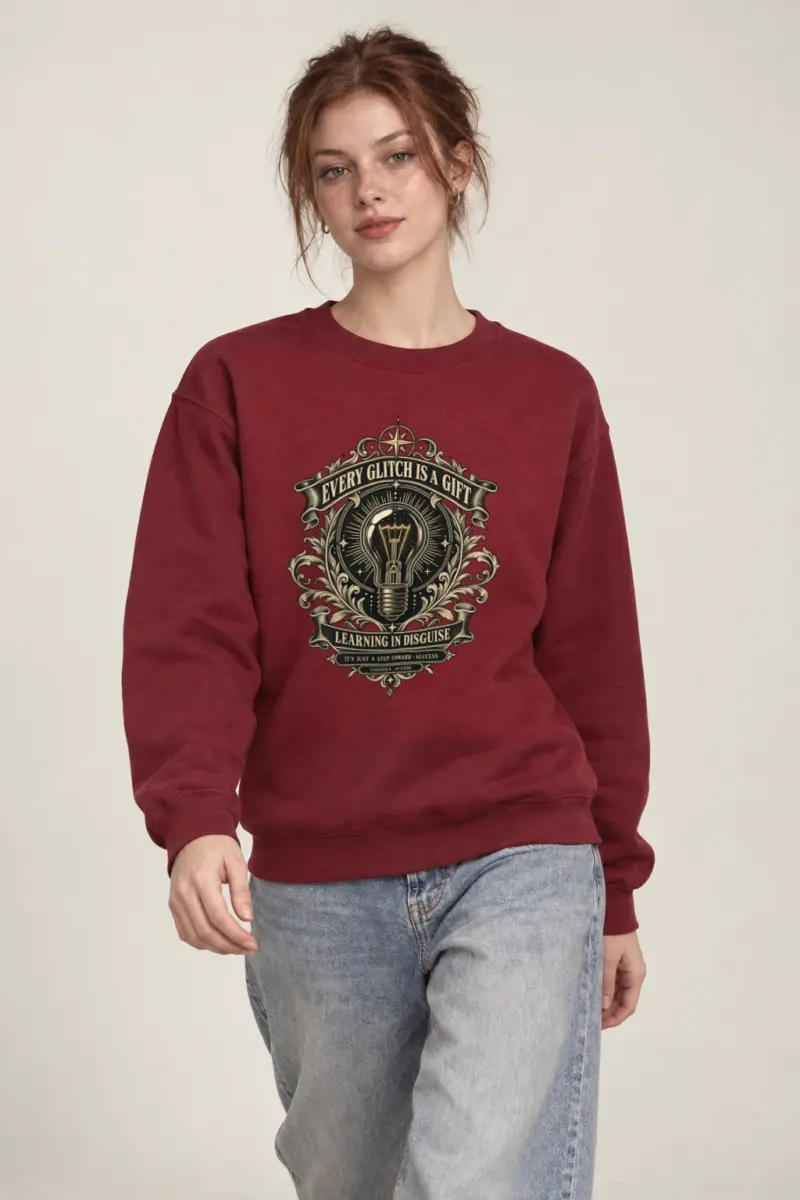 "Learning In Disguise" Heavy Blend Unisex Crewneck Sweatshirt