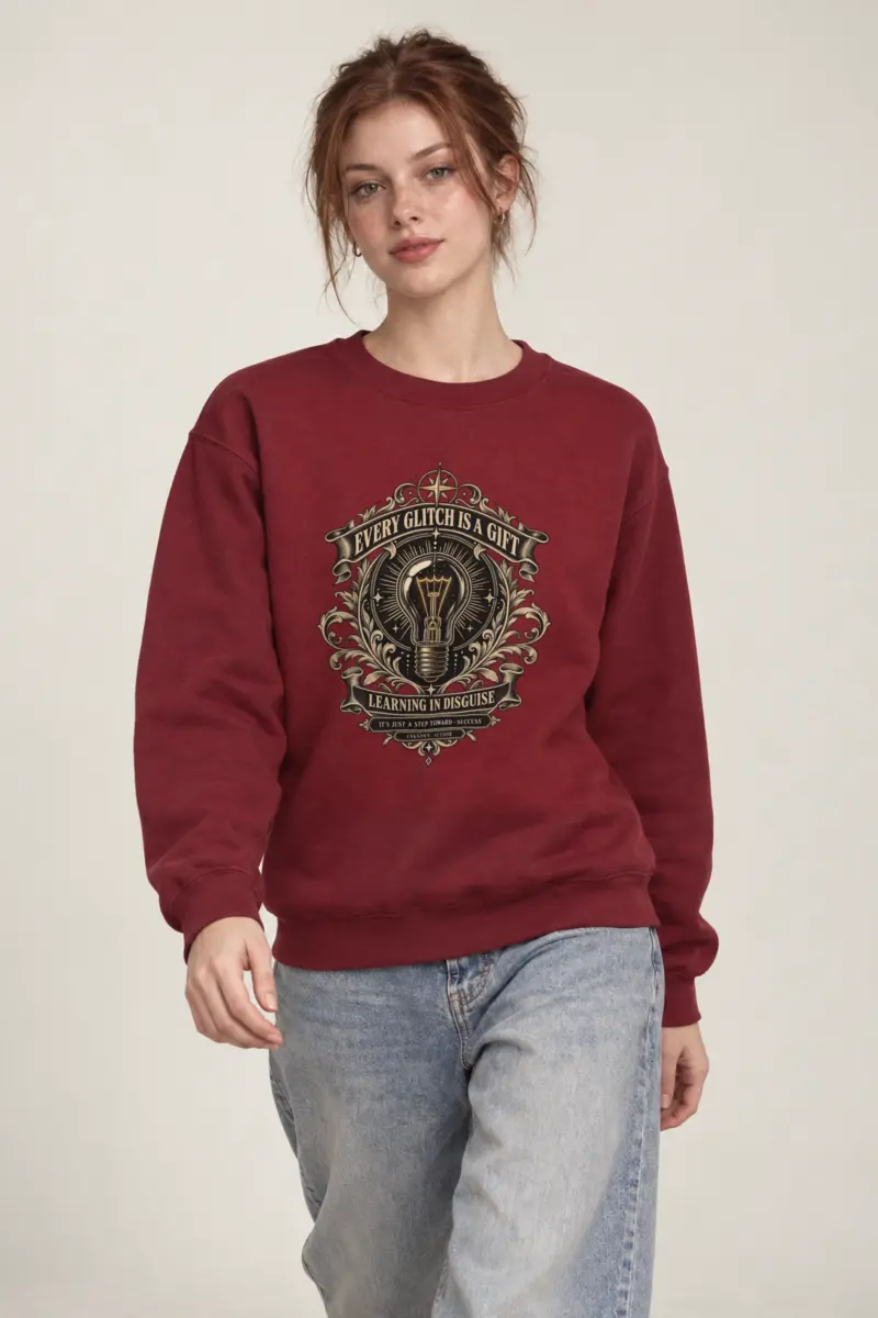 "Learning In Disguise" Heavy Blend Unisex Crewneck Sweatshirt