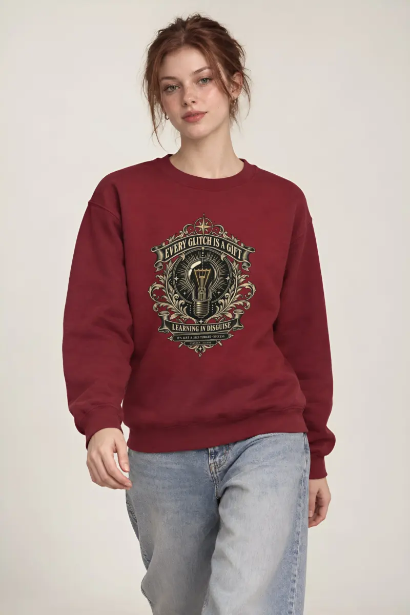 "Learning In Disguise" Heavy Blend Unisex Crewneck Sweatshirt