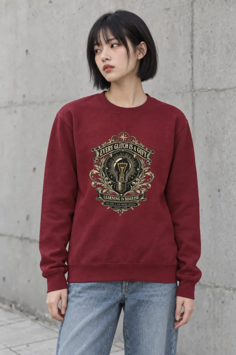 "Learning In Disguise" Heavy Blend Unisex Crewneck Sweatshirt