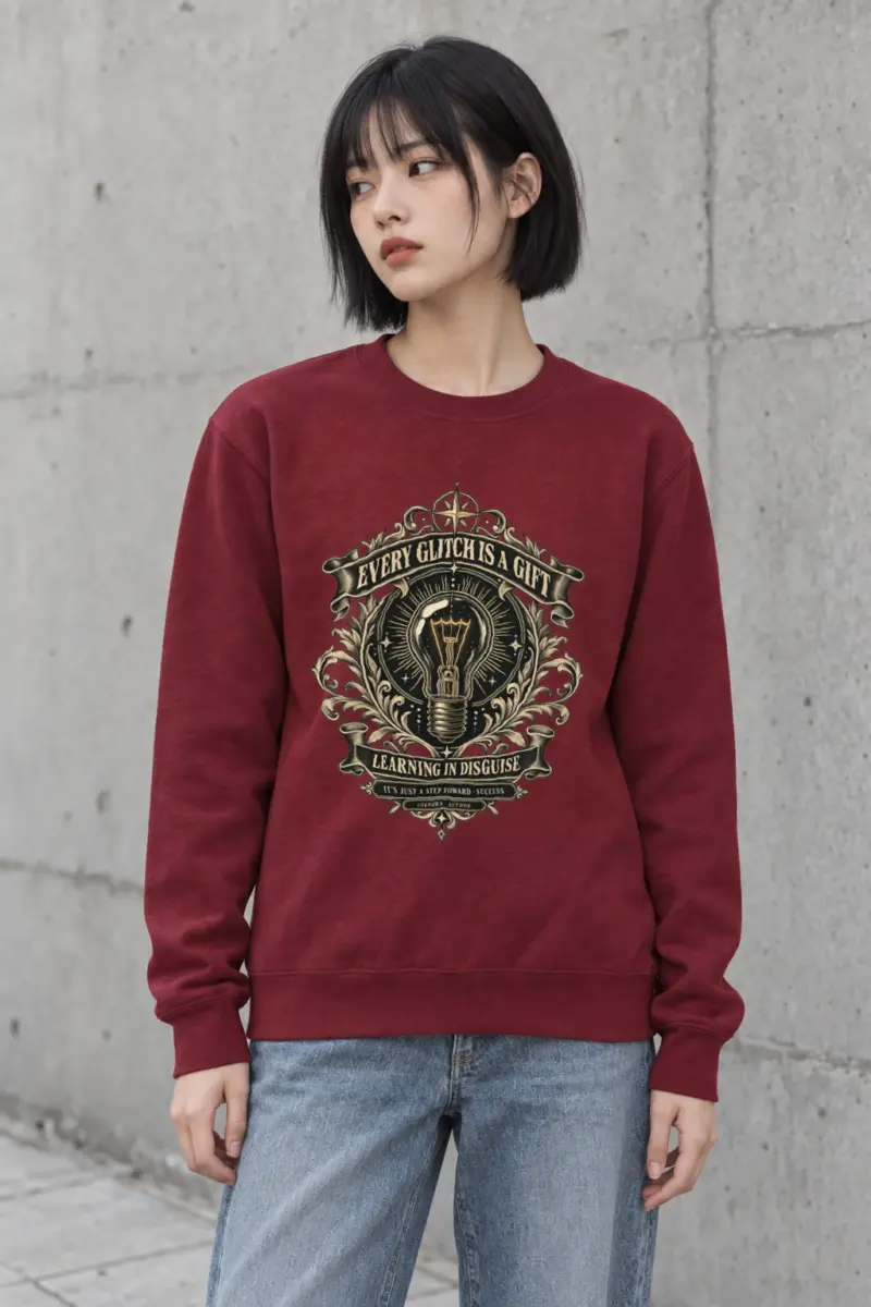 "Learning In Disguise" Heavy Blend Unisex Crewneck Sweatshirt