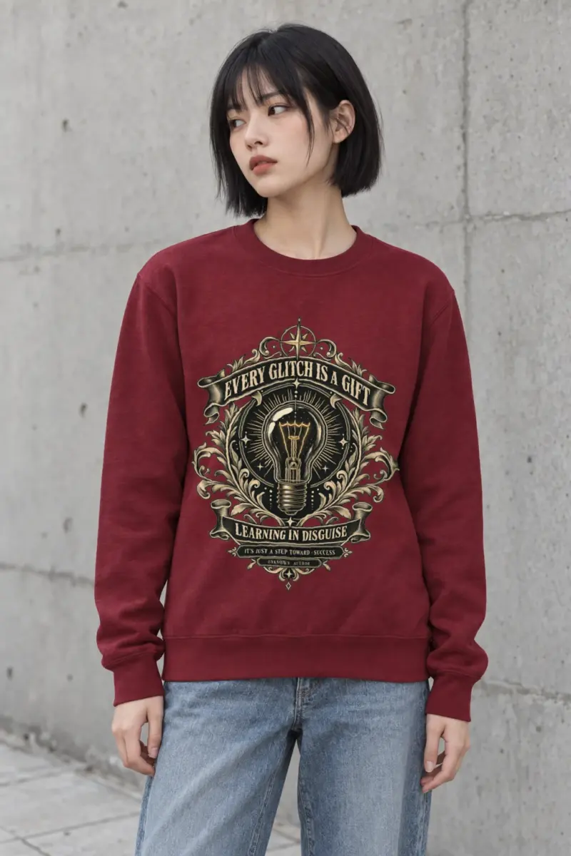 "Learning In Disguise" Heavy Blend Unisex Crewneck Sweatshirt