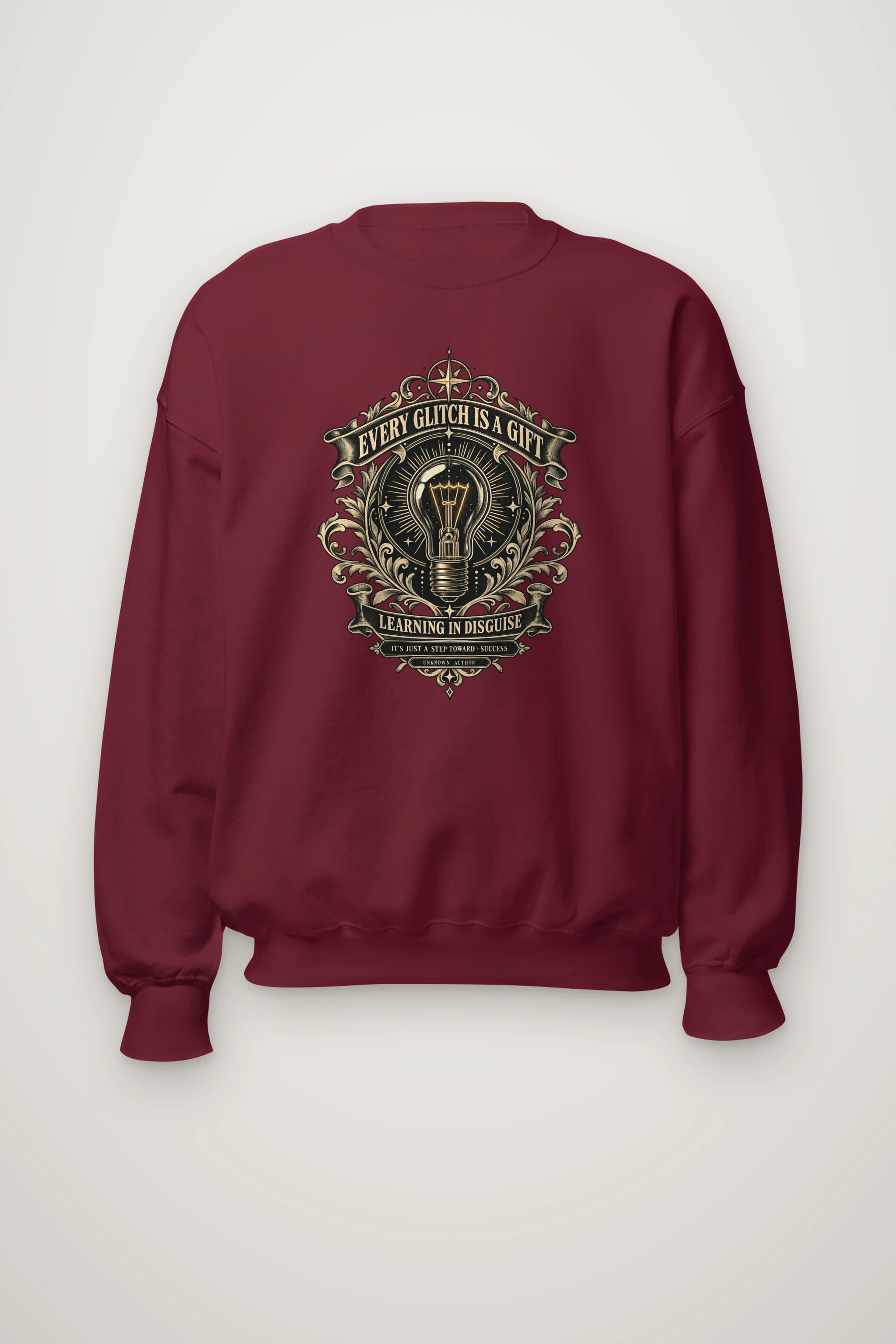 "Learning In Disguise" Heavy Blend Unisex Crewneck Sweatshirt