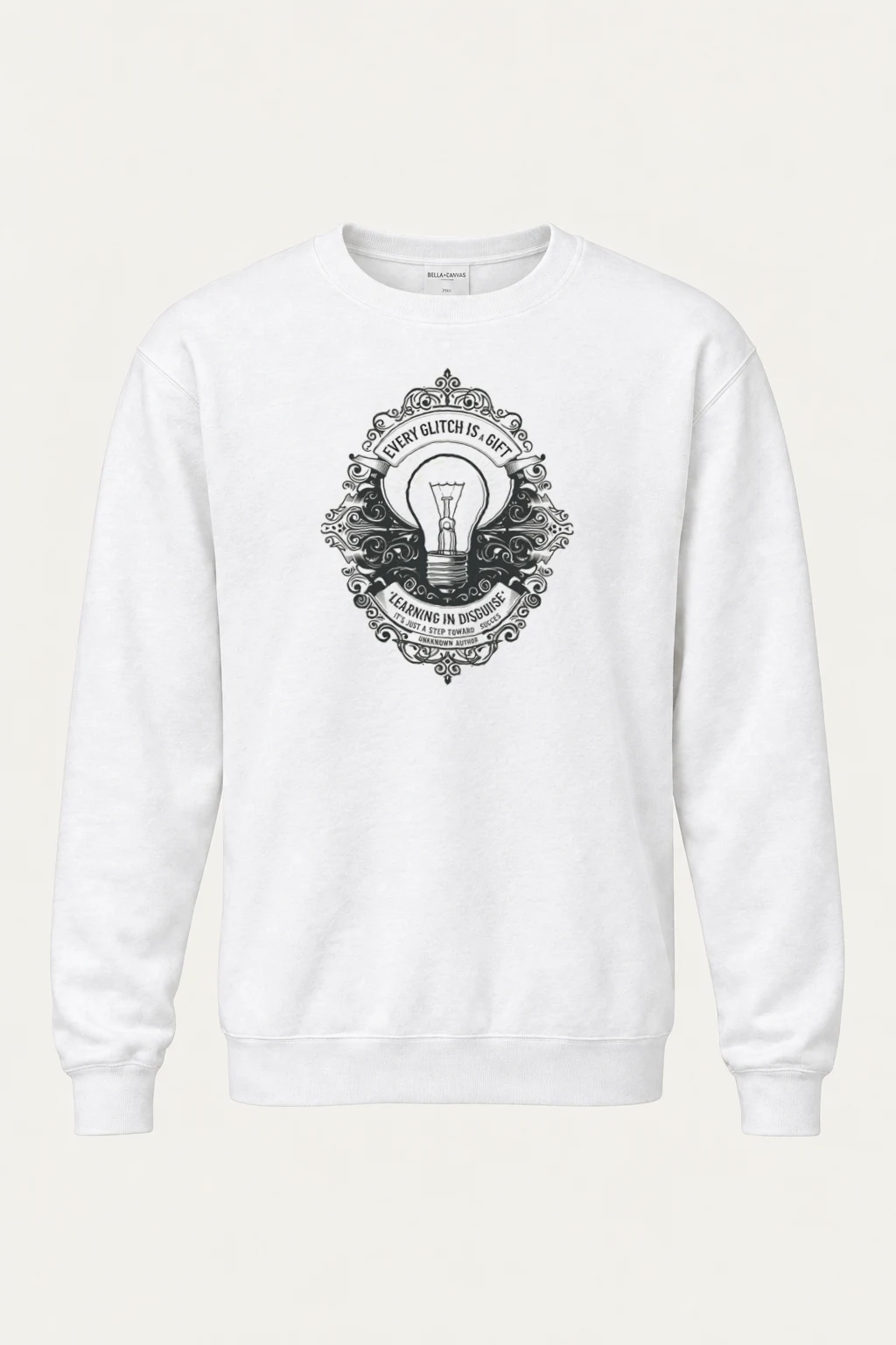 "Learning In Disguise" Heavy Blend Unisex Crewneck Sweatshirt | Gildan 18000