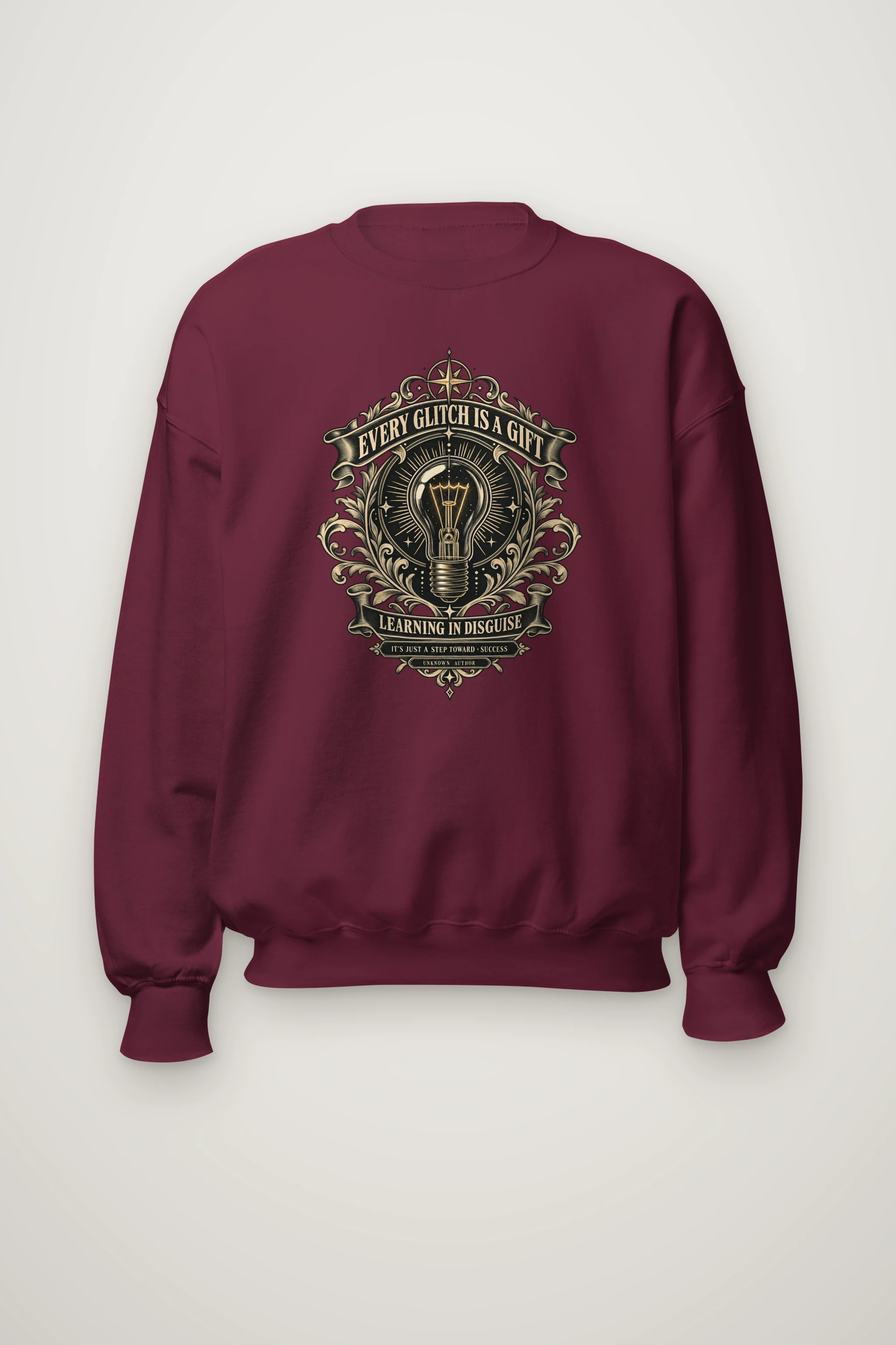 "Learning In Disguise" Heavy Blend Unisex Crewneck Sweatshirt