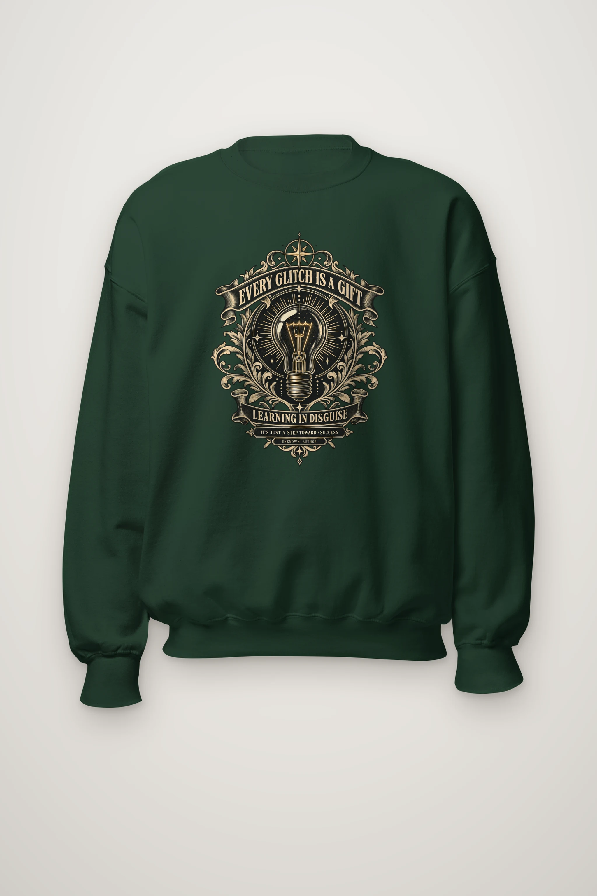"Learning In Disguise" Heavy Blend Unisex Crewneck Sweatshirt