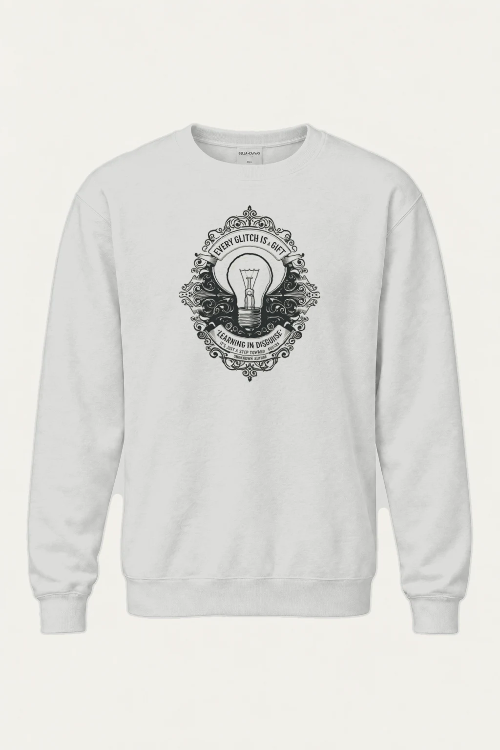 "Learning In Disguise" Heavy Blend Unisex Crewneck Sweatshirt | Gildan 18000