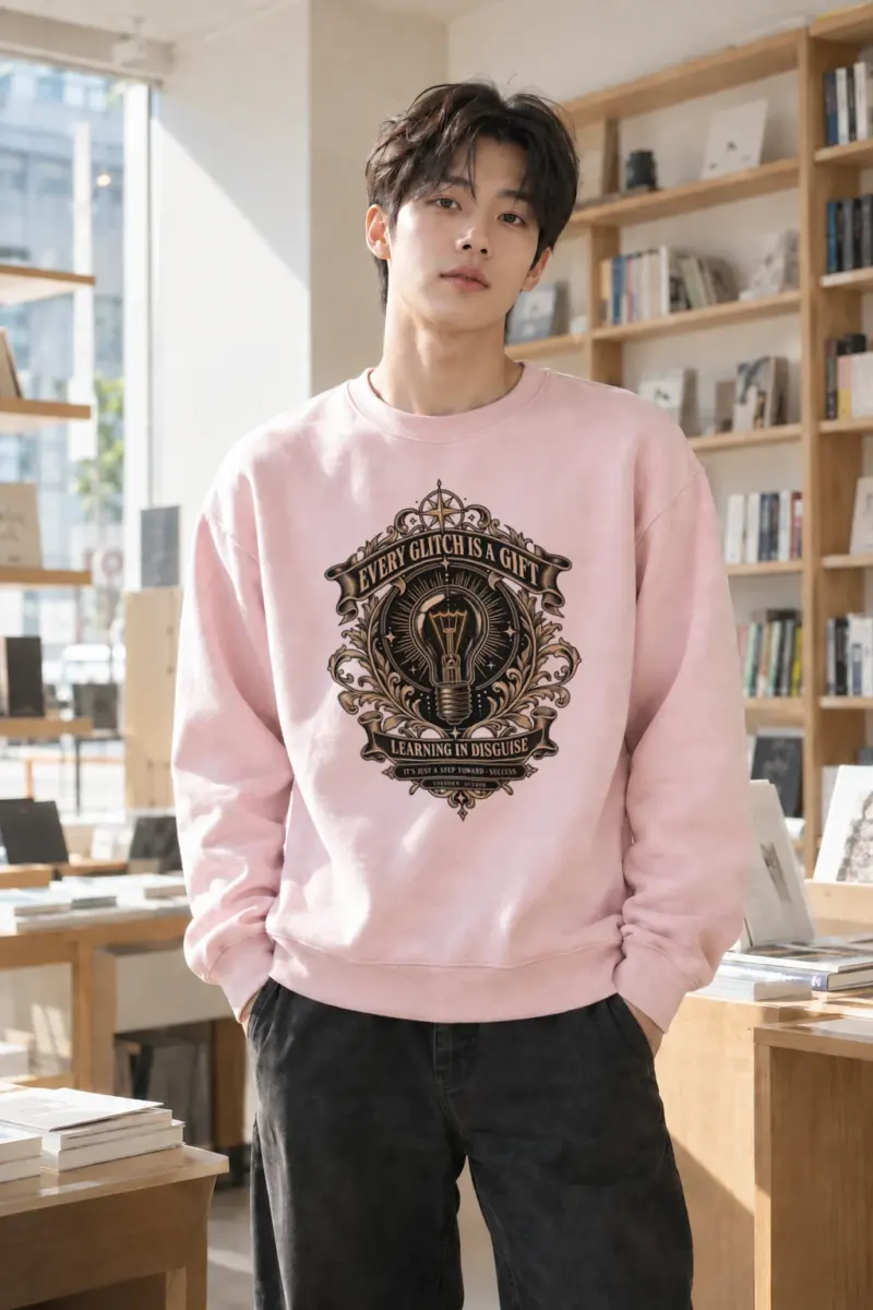 "Learning In Disguise" Heavy Blend Unisex Crewneck Sweatshirt | Gildan 18000