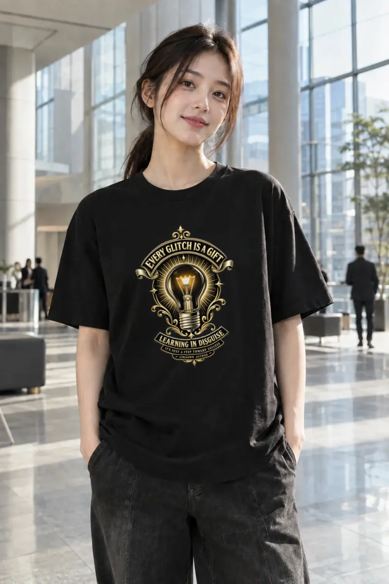 "Learning In Disguise" Heavyweight Unisex Crewneck T-shirt | Gildan 5000