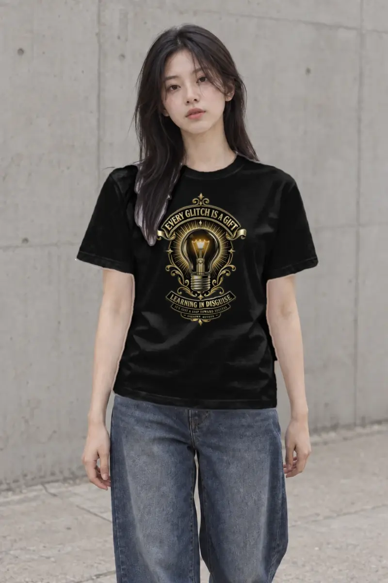 "Learning In Disguise" Heavyweight Unisex Crewneck T-shirt | Gildan 5000