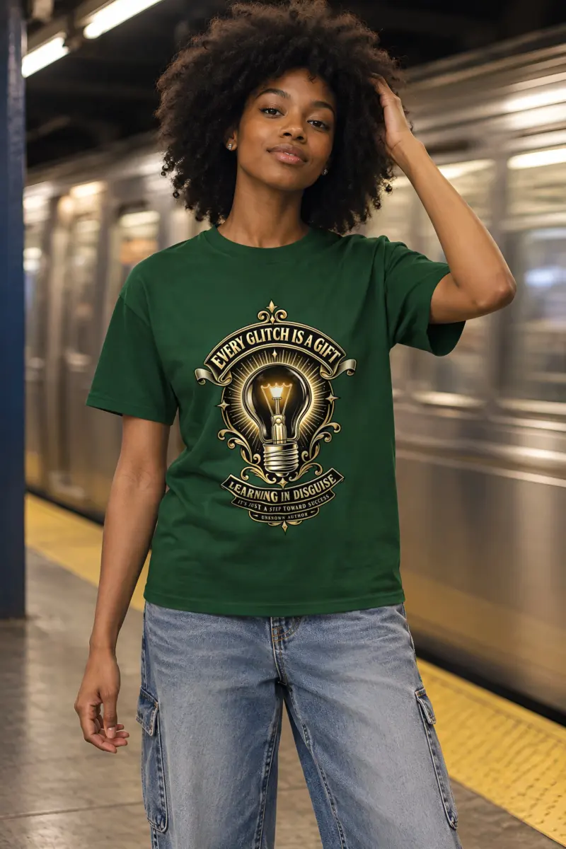 "Learning In Disguise" Heavyweight Unisex Crewneck T-shirt