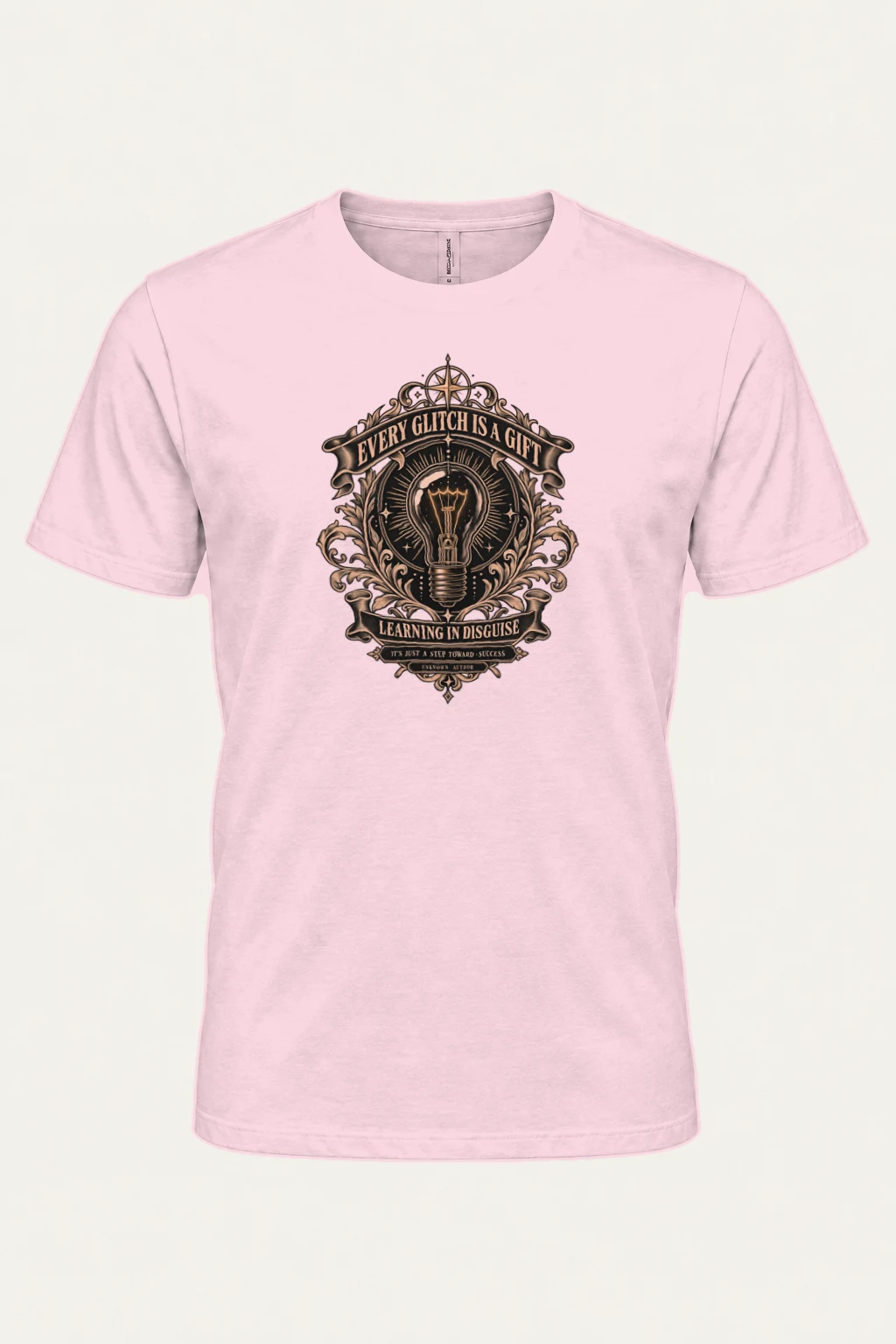 "Learning In Disguise" Heavyweight Unisex Crewneck T-shirt | Gildan 5000