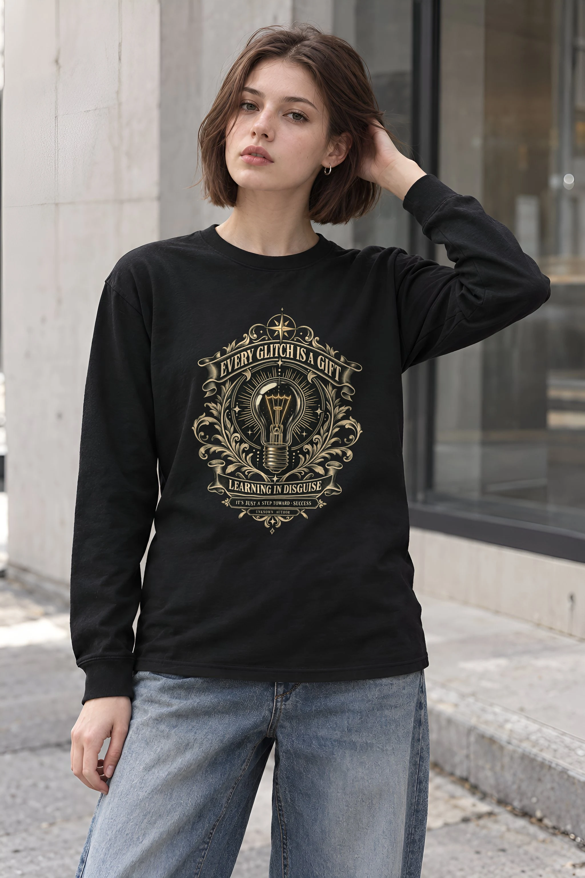 "Learning In Disguise" Unisex Longsleeve T-shirt