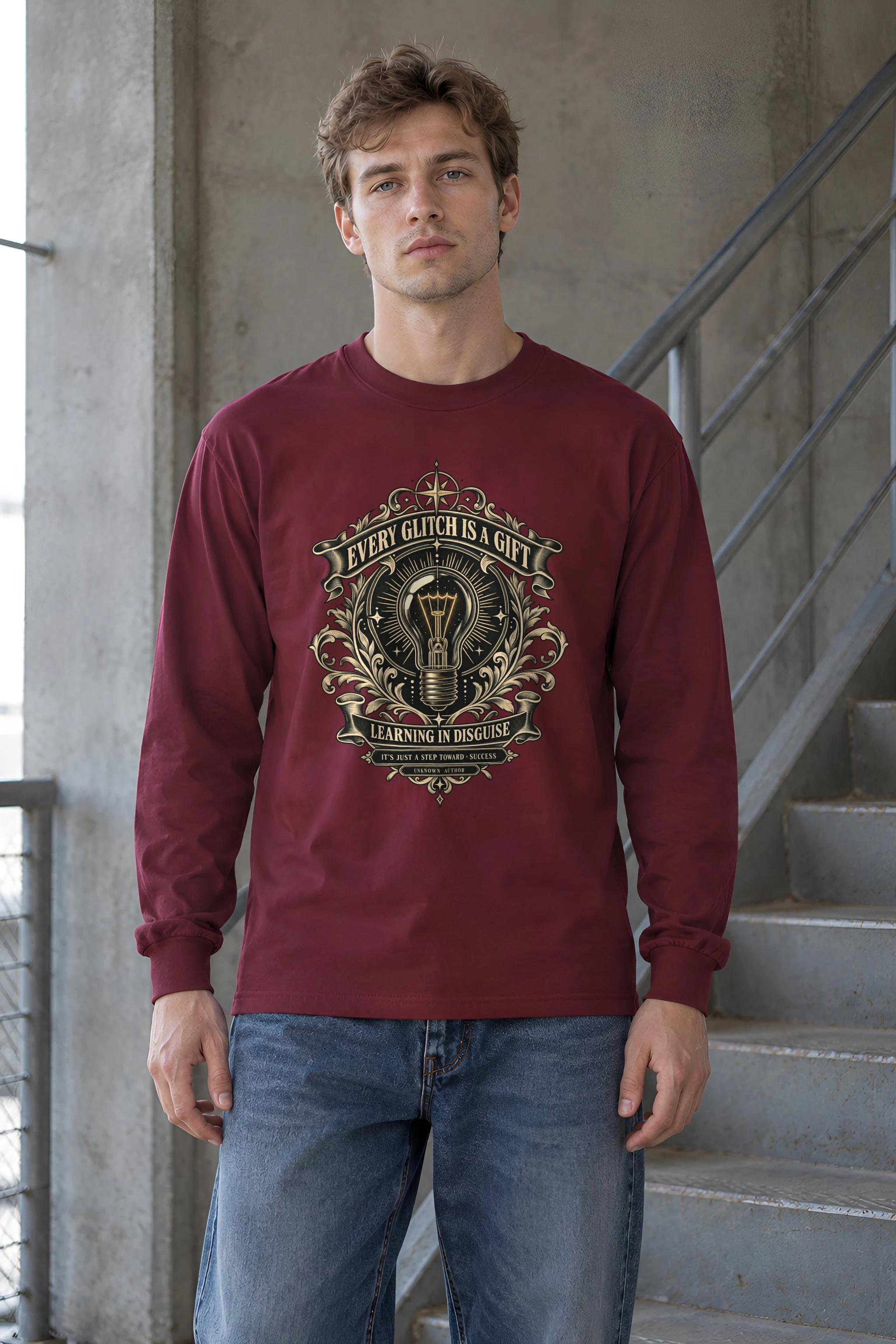"Learning In Disguise" Unisex Longsleeve T-shirt