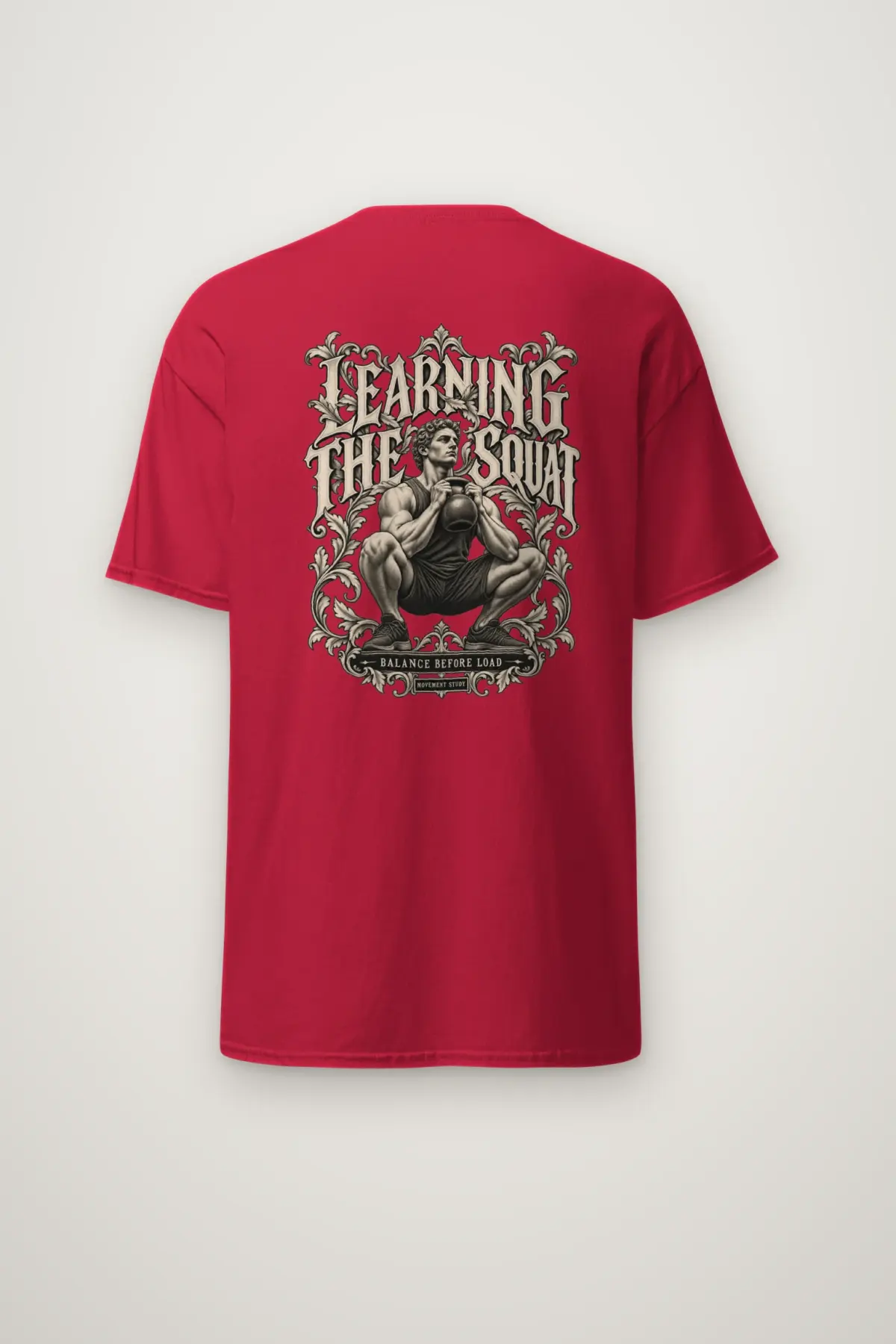 "Learning the Squat" Heavyweight Unisex Crewneck T-shirt