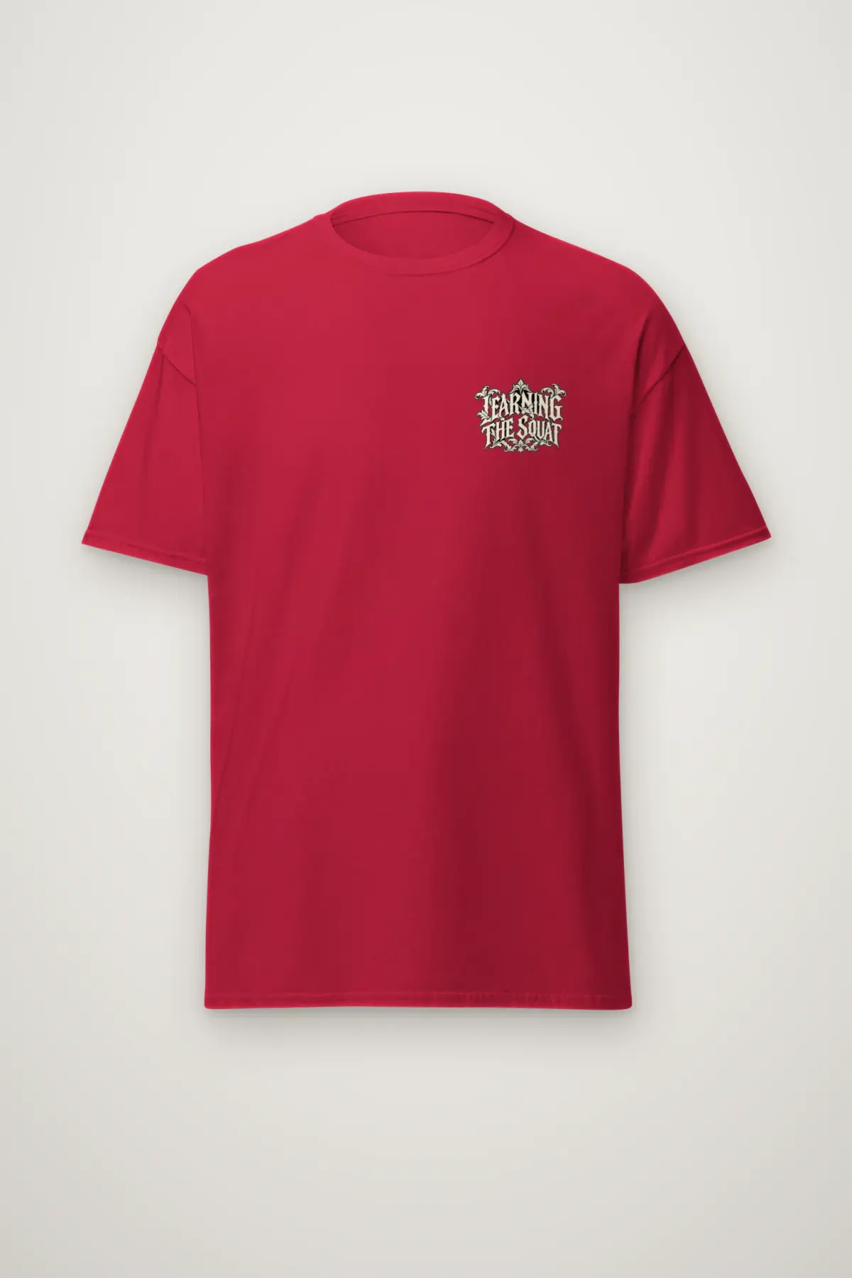 "Learning the Squat" Heavyweight Unisex Crewneck T-shirt
