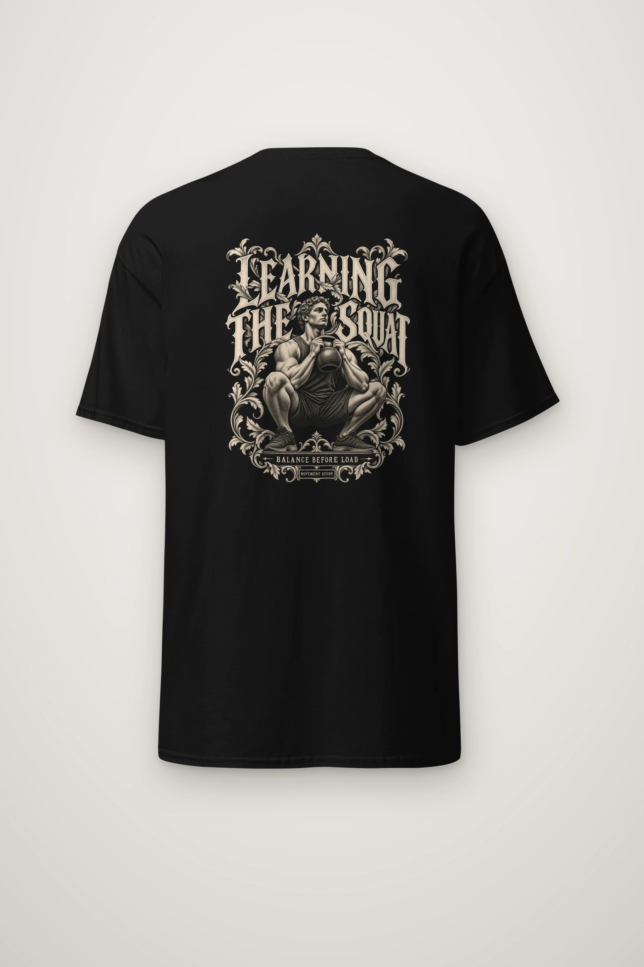 "Learning the Squat" Heavyweight Unisex Crewneck T-shirt