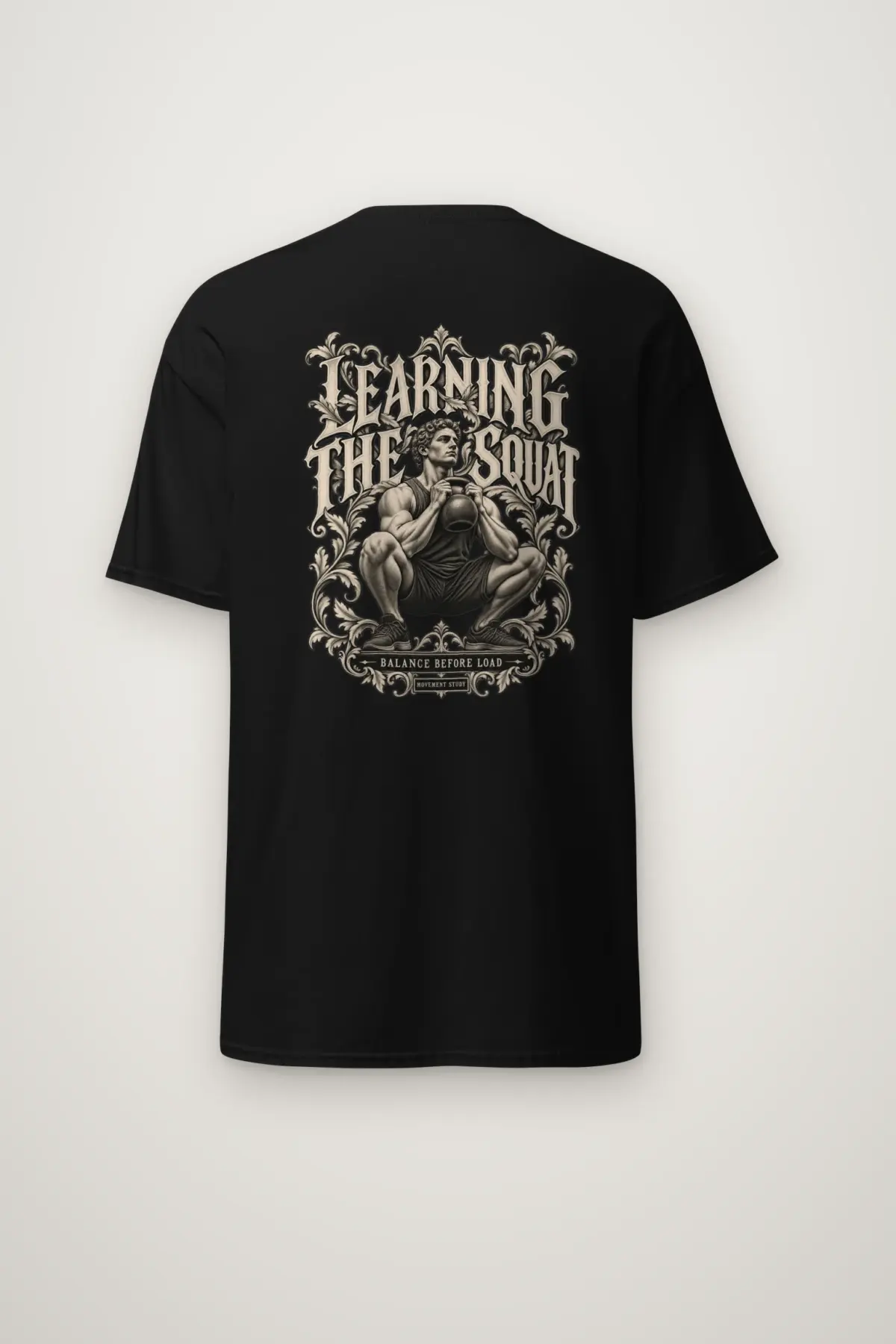 "Learning the Squat" Heavyweight Unisex Crewneck T-shirt